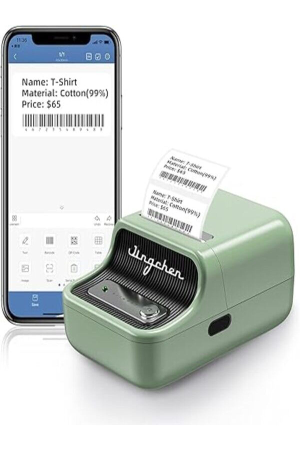 NiiMbot-B21 SMART LABEL PRINTER, 2 INCH, WIRELESS BLUETOOTH THERMAL PRINTER, COMPATIBLE FOR iOS & ANDROID, 4