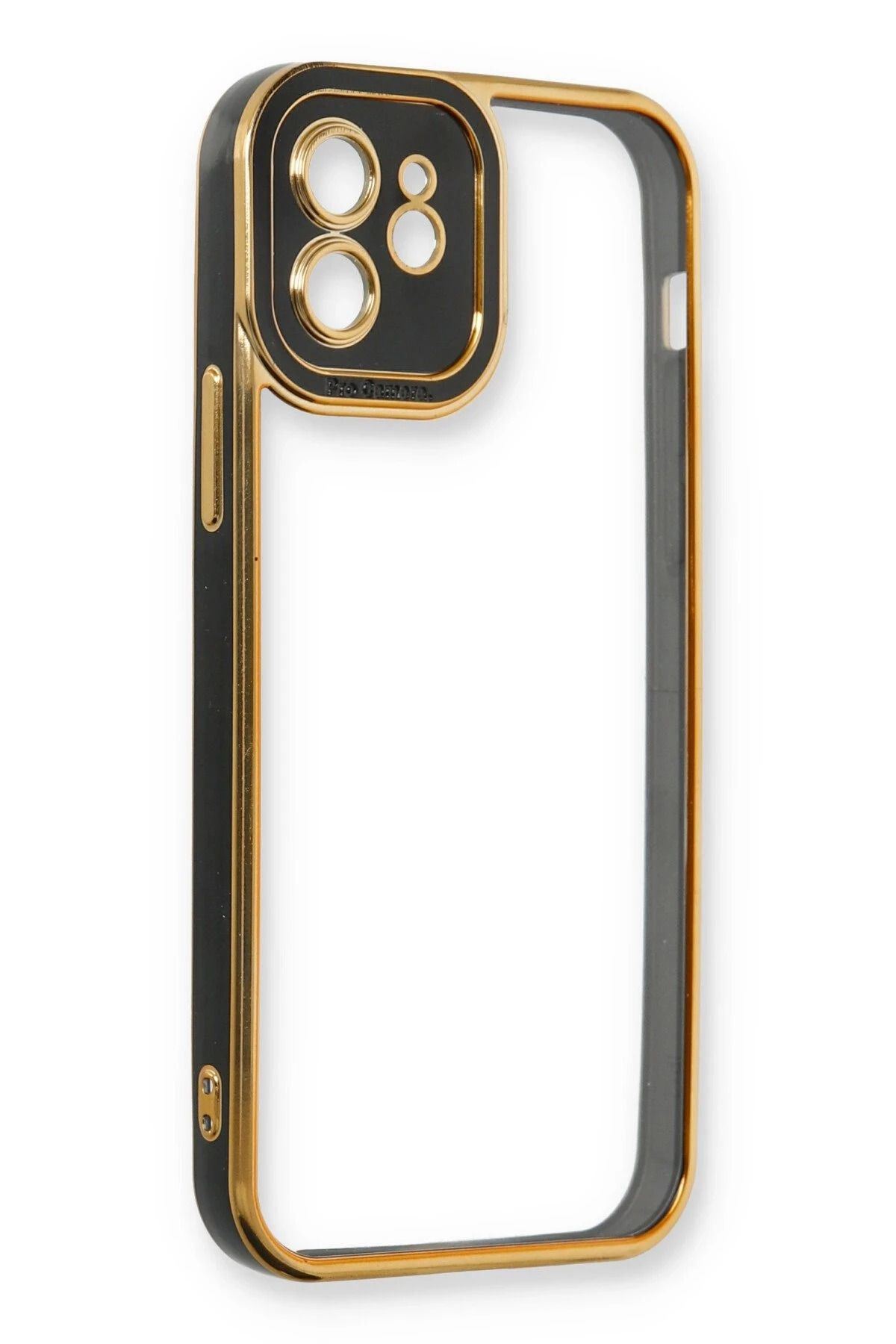 NewFace iPhone 12 Kılıf Liva Lens Silikon - Siyah SVLRS