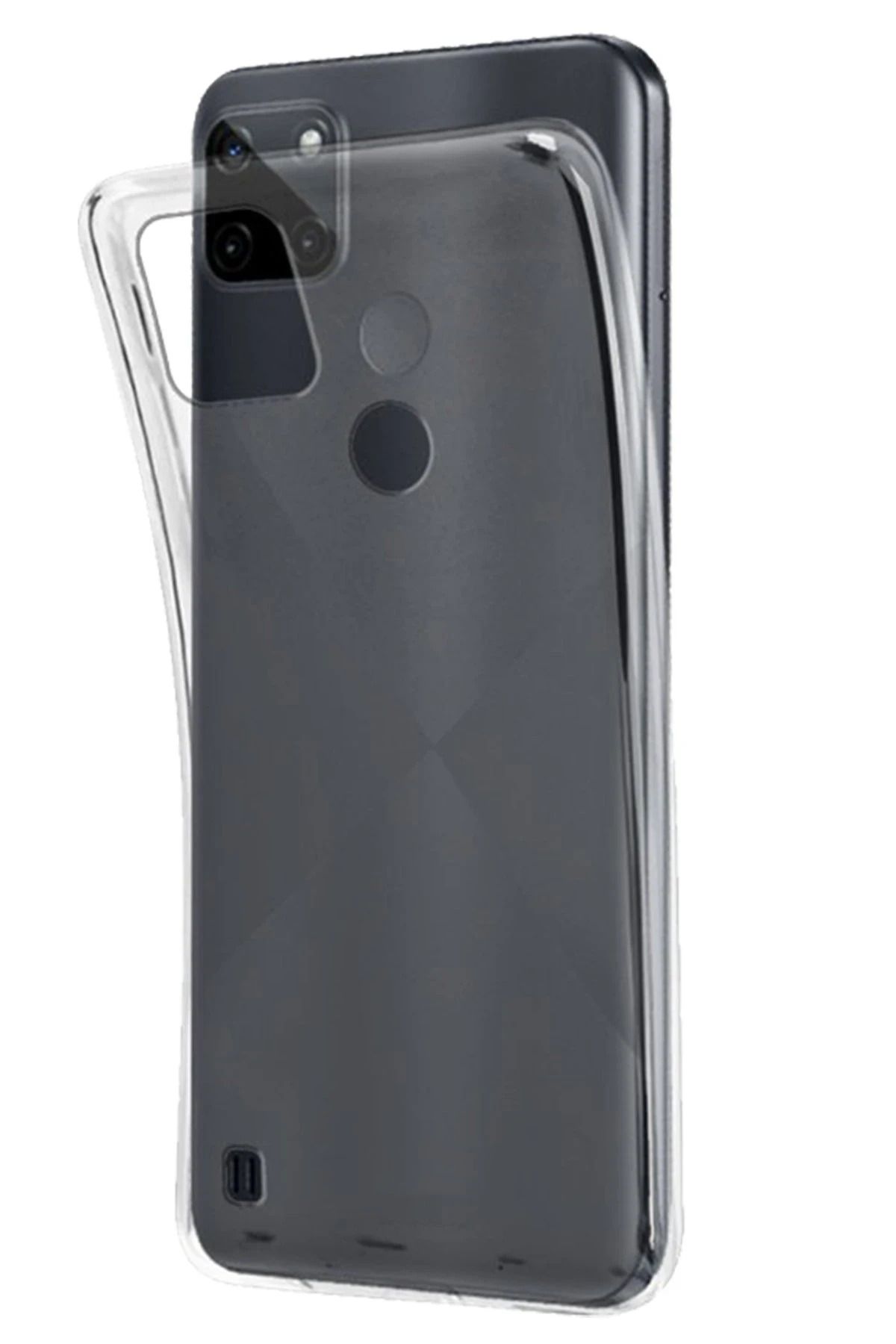 NewFace Realme C25Y Kılıf Lüx Şeffaf Silikon SVLRS
