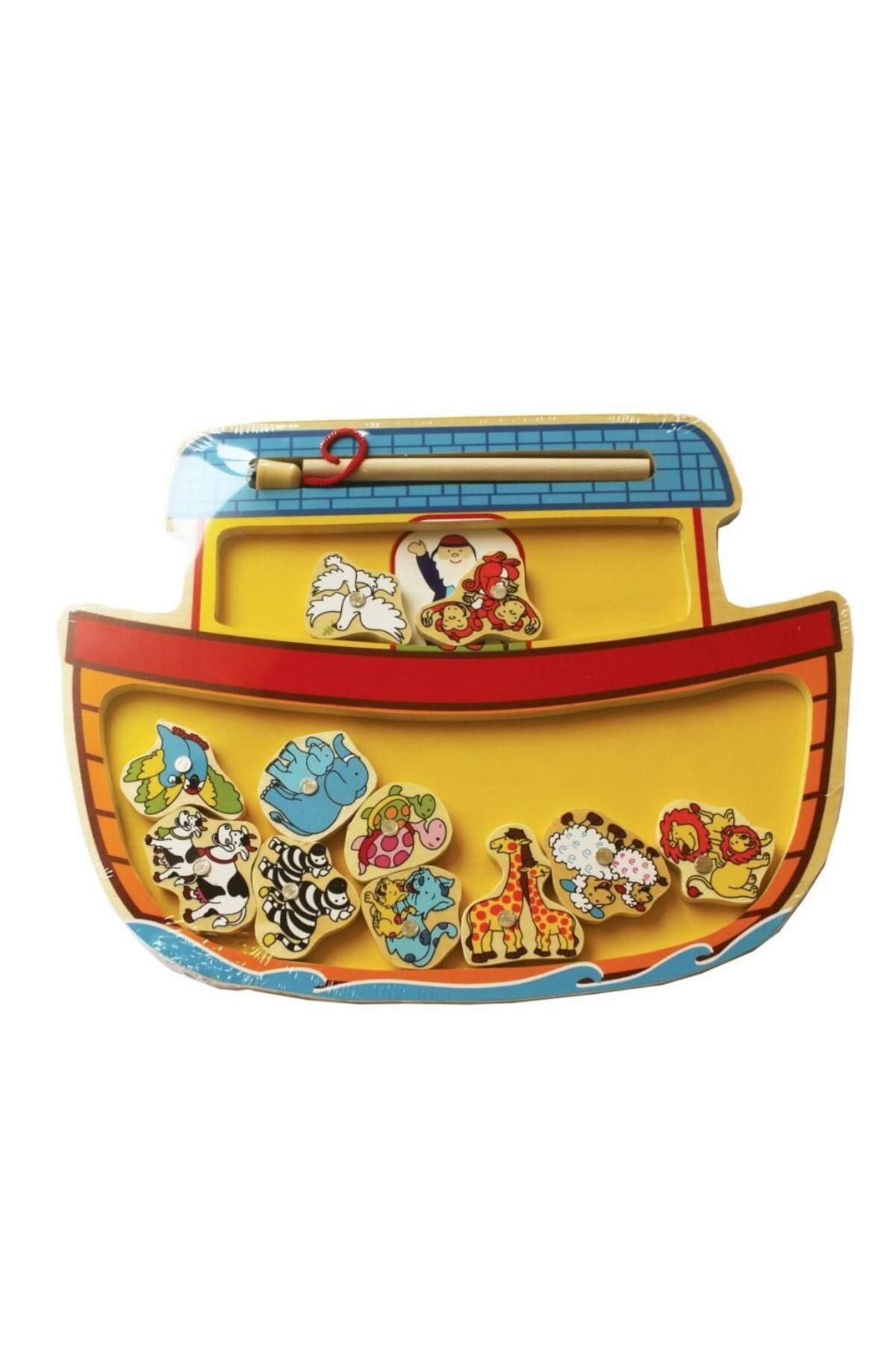 Shop58 HediyeCantam 6884C-CS Chiva, Nuh'un Gemisi Ahşap Balık Tutma