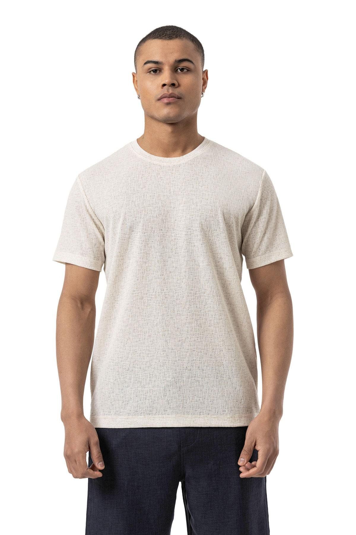 rugatchi Keten Bisiklet Yaka T-Shirt