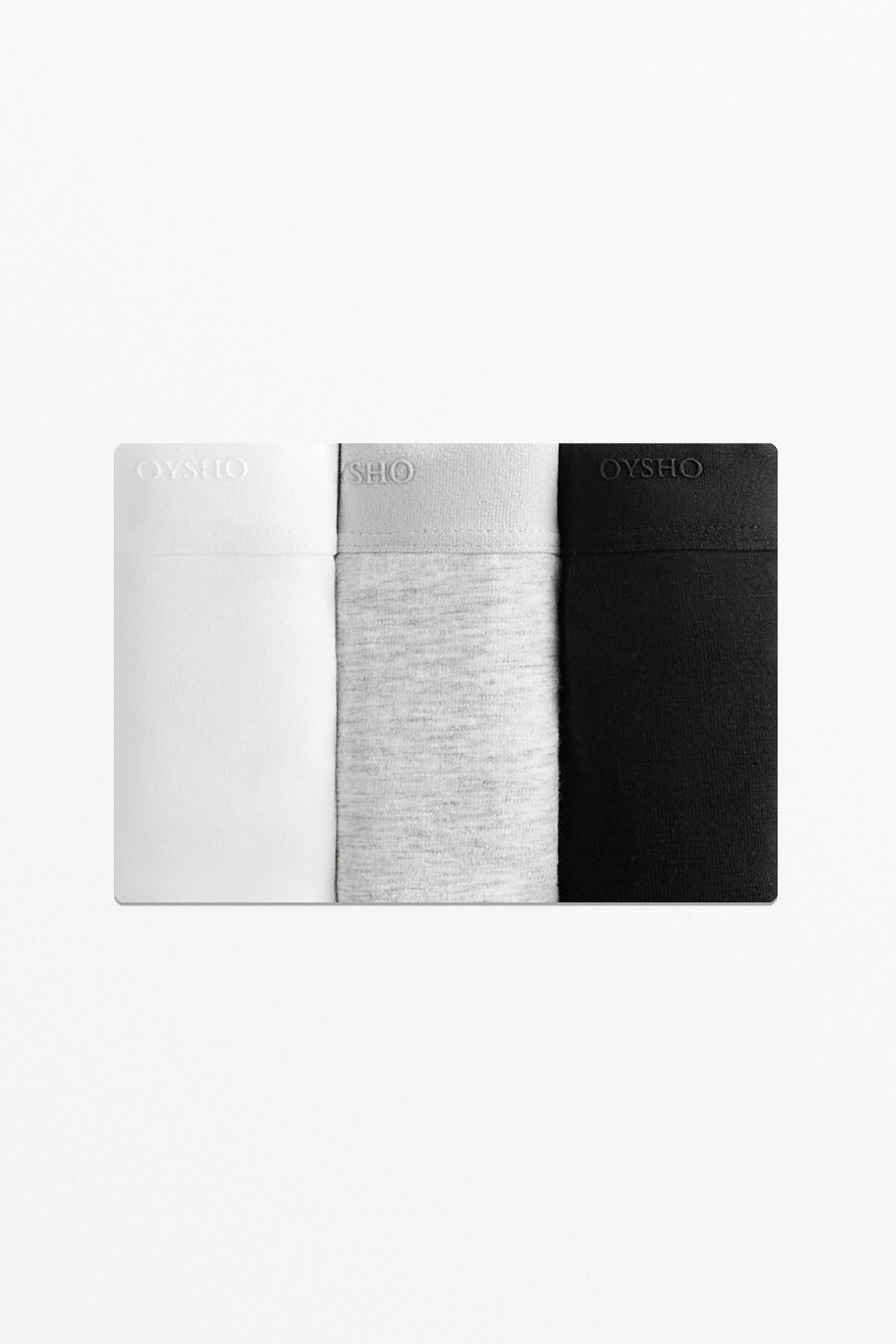 Oysho-3 cotton blend classic briefs with logo 6