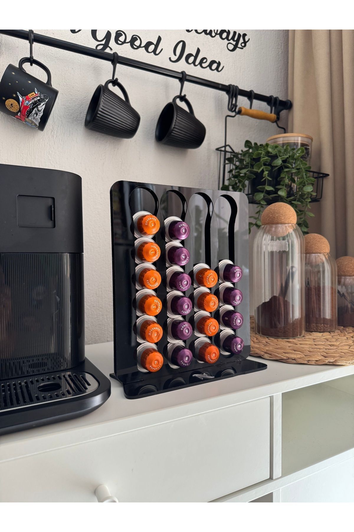 1 LAZER Nespresso Uyumlu Kapsül Kahve Tutucu Stand Organizer
