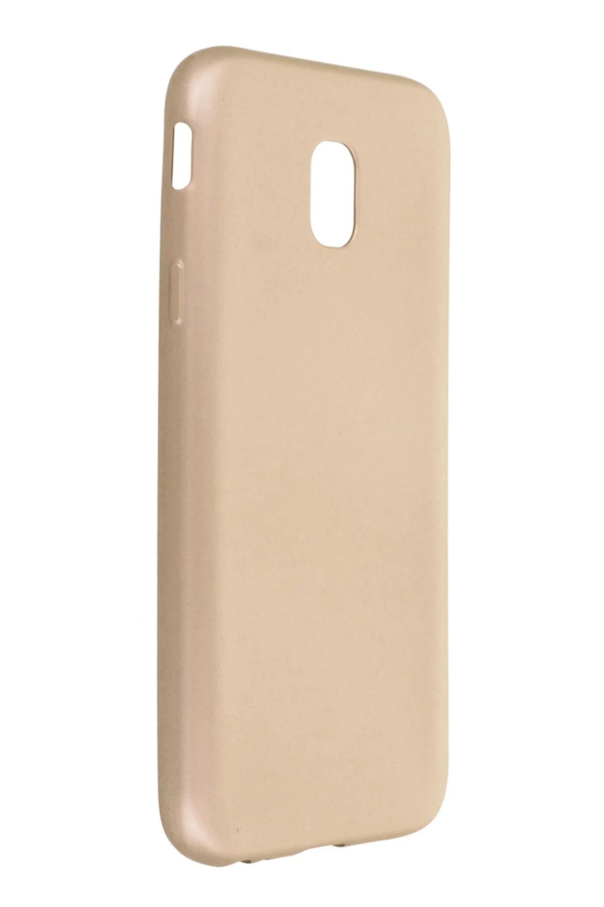NewFace Samsung Galaxy J3 Pro / J330 Kılıf First Silikon - Gold GLSTD