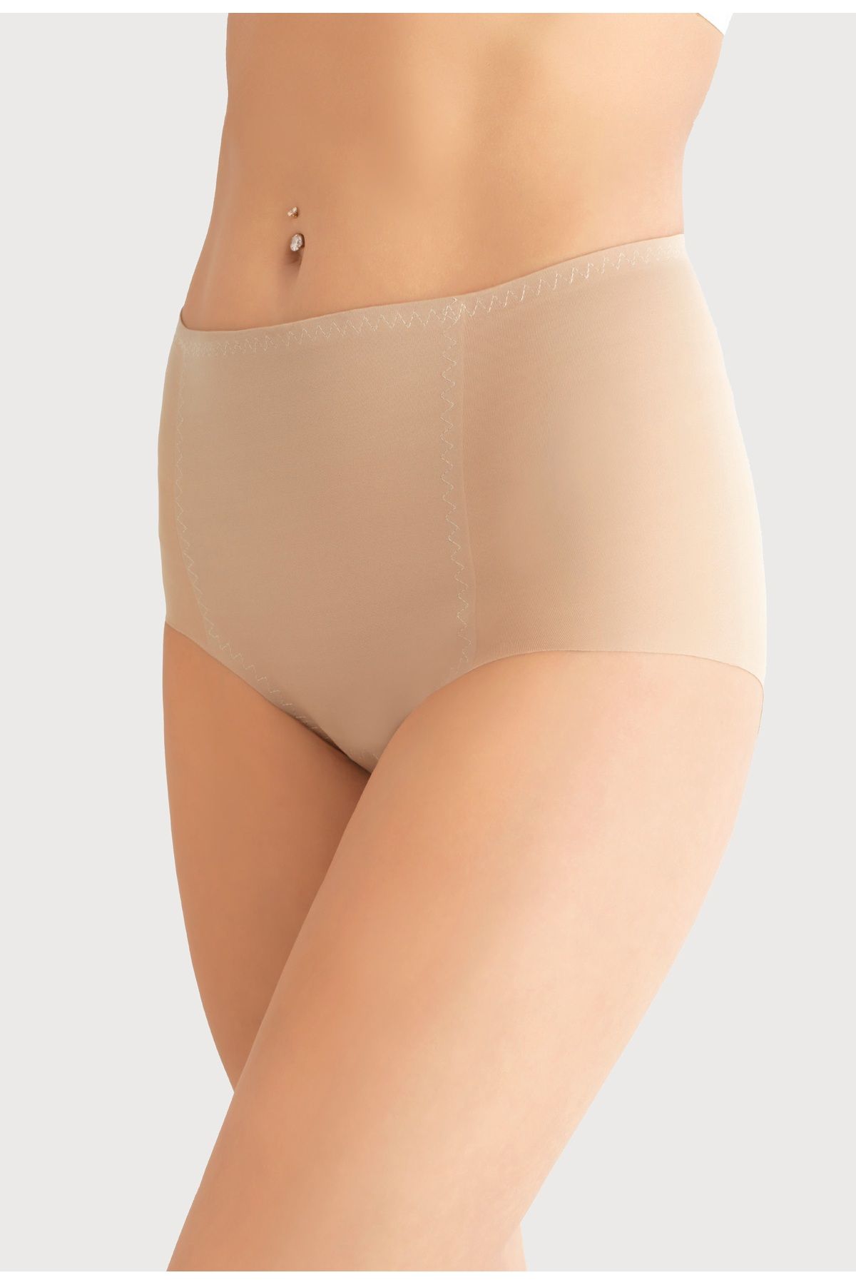 Shop58 NBB 1930 Lazer Kesim Yüksek Bel Korse Ten