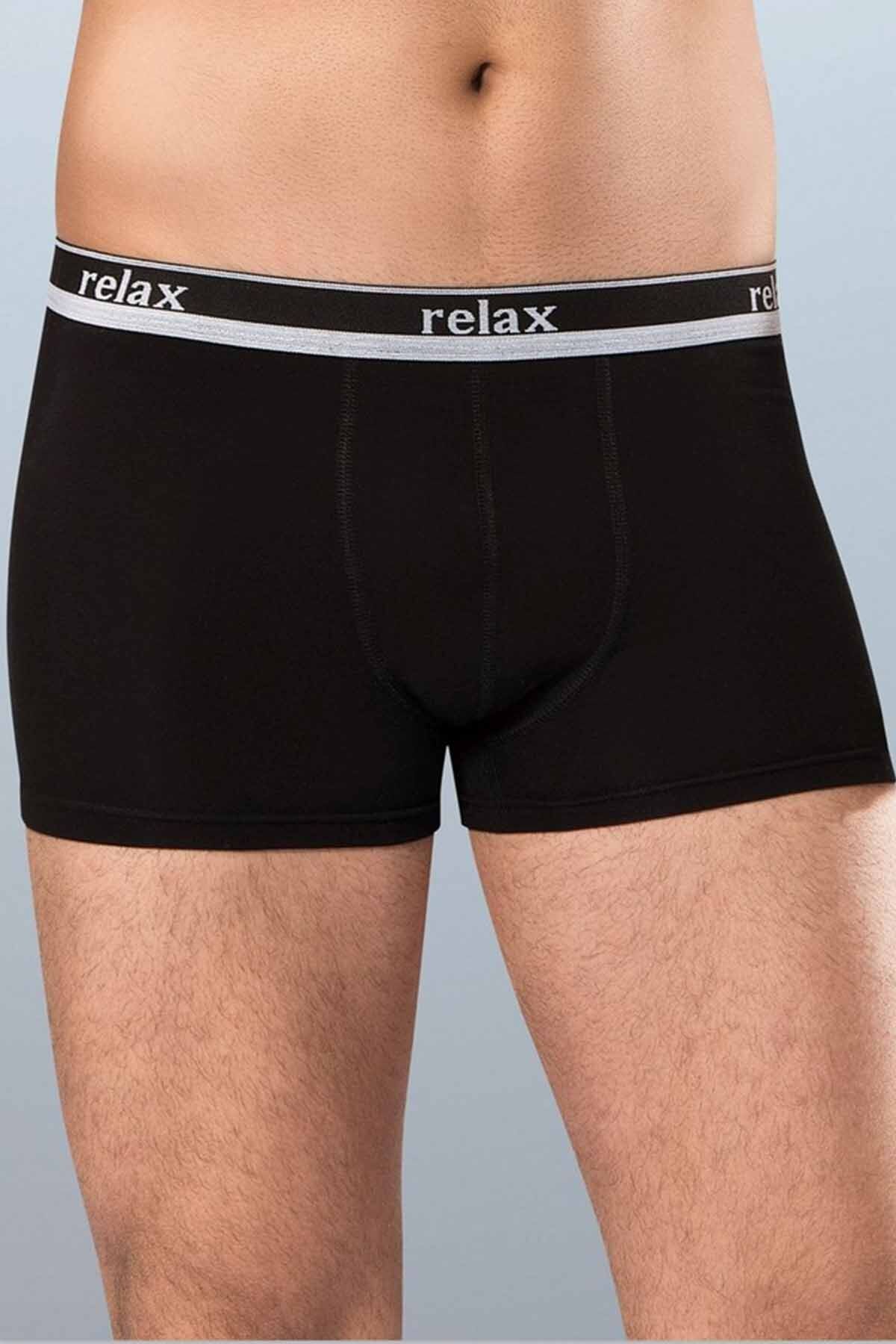 MBB ETİCARET Relax Pamuklu Esnek Erkek Boxer Siyah - 1268A