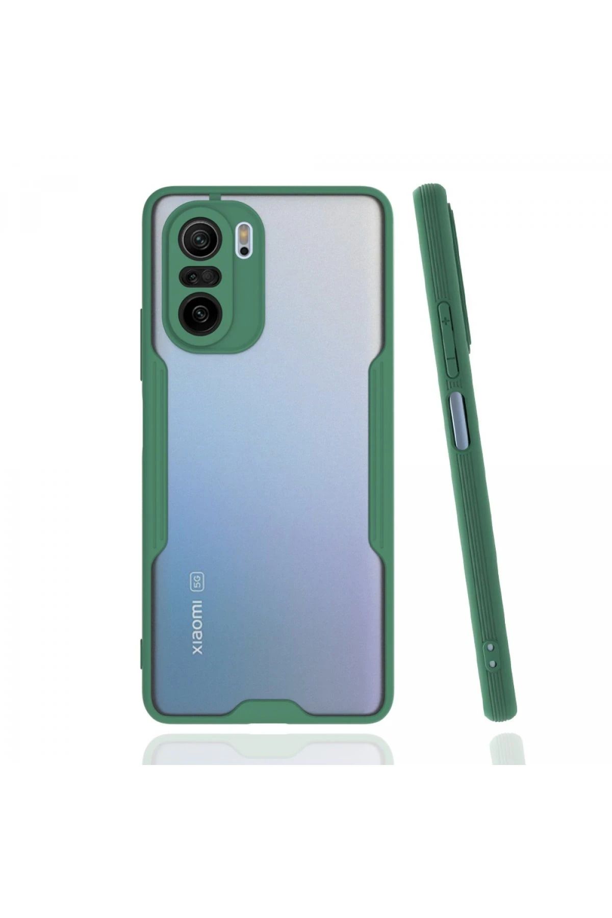 NewFace Xiaomi Poco F3 Kılıf Platin Silikon - Yeşil SVLRS