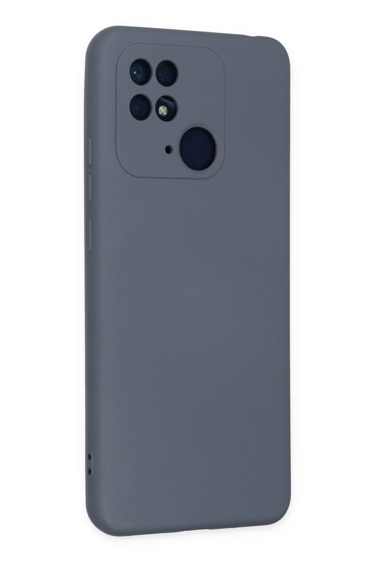 NewFace Xiaomi Redmi 10C Uyumlu Kılıf Nano içi Kadife Silikon - Gri SVLRS