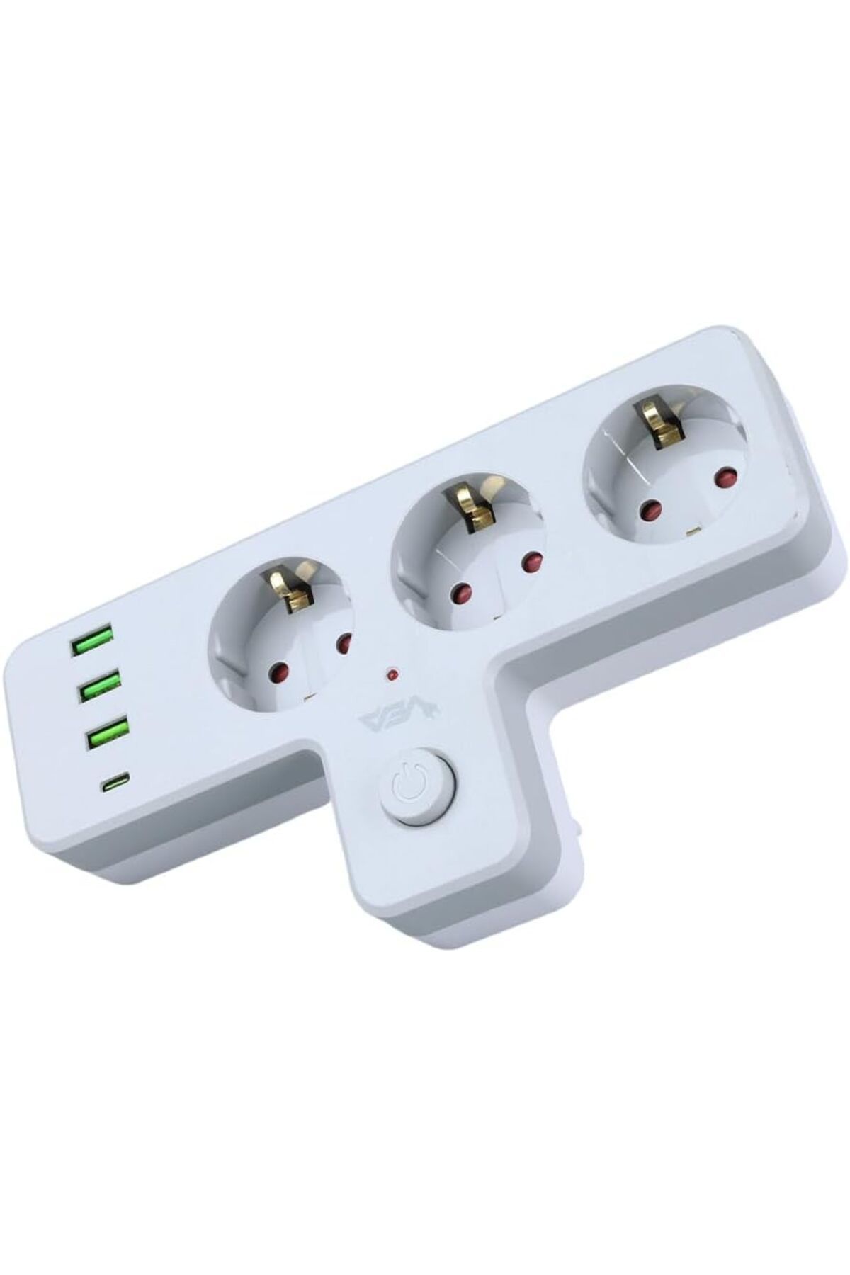 STOREMAX mrttnca Grup Priz – 10 Amper 2500 Watt, Isıya Dayanıklı, Termal Koruma, 3 USB ve 1 Type-C Çık