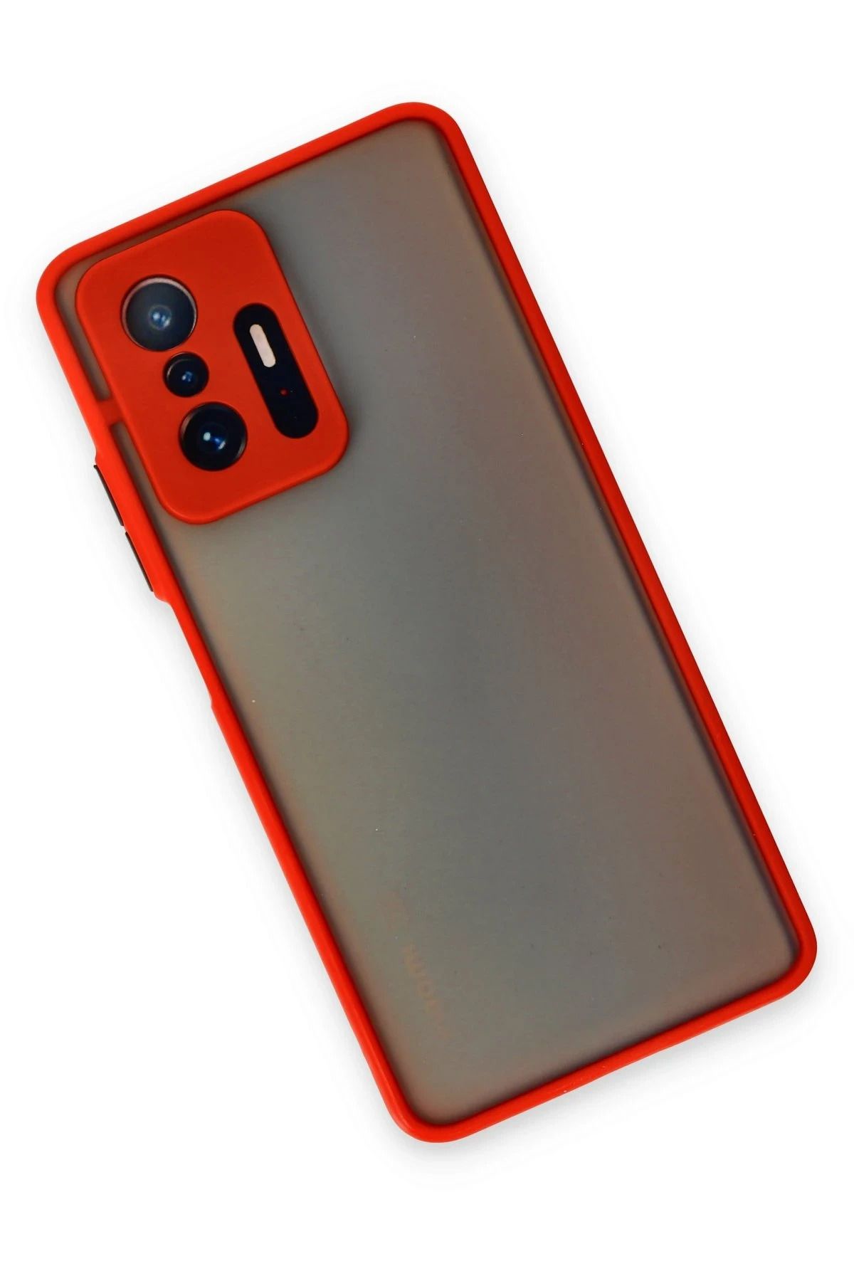 NewFace Xiaomi Mi 11T Pro Kılıf Montreal Silikon Kapak - Kırmızı SVLRS