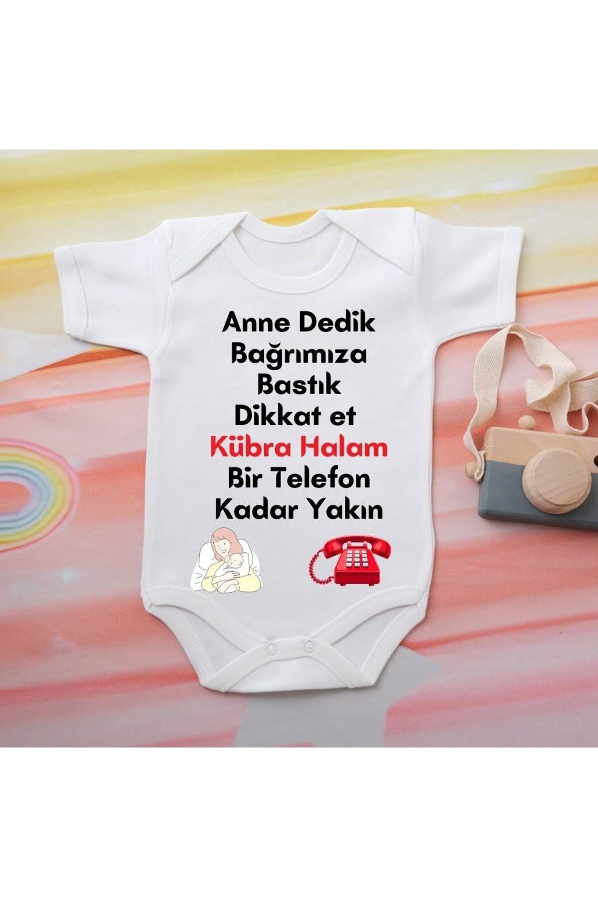 soft wing %100 Pamuklu Organik Baskılı Premium Çıtçıtlı Bebek Body Zıbın 00043