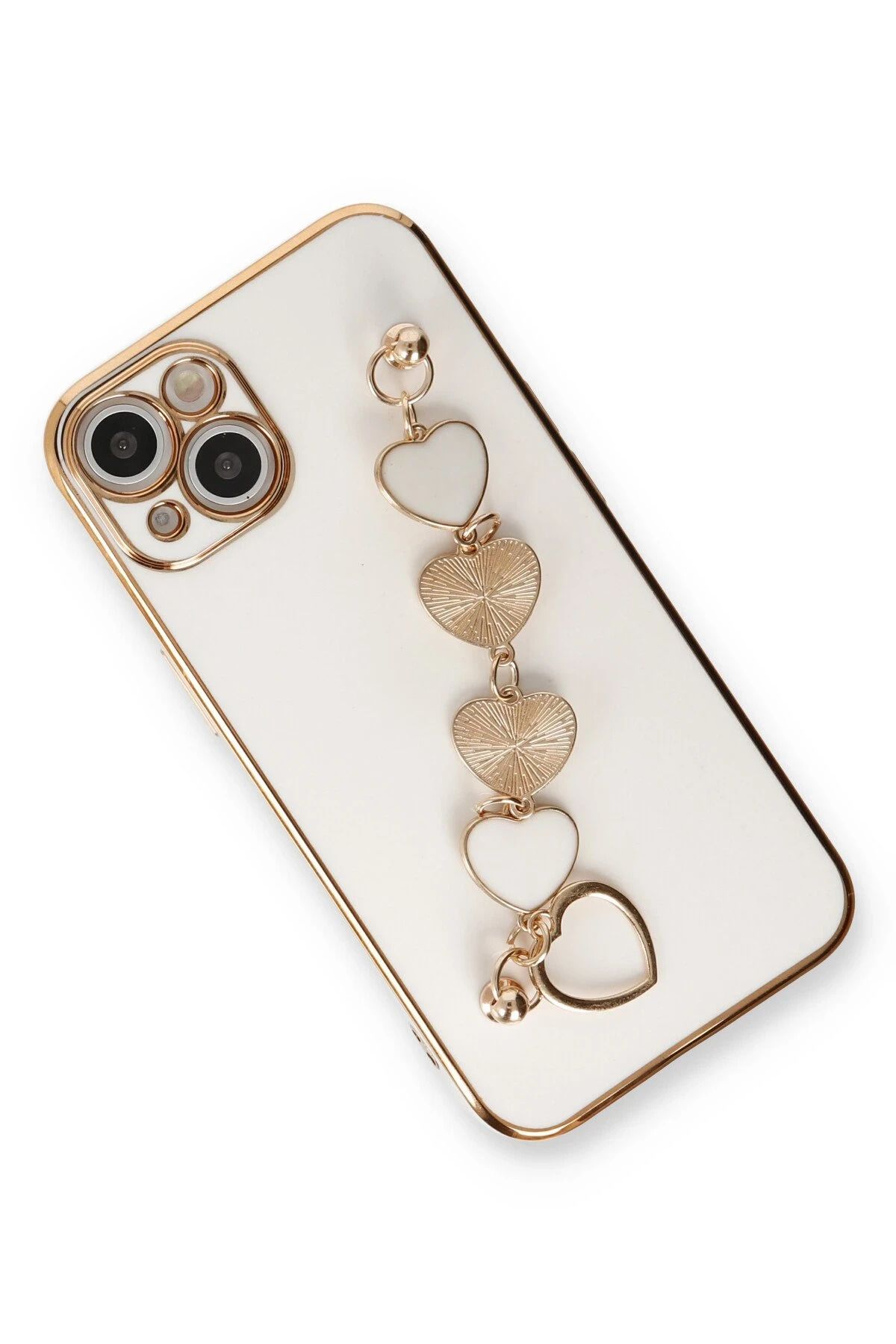 NewFace iPhone 14 uyumlu Plus Kılıf Esila Silikon - Beyaz SVLRS