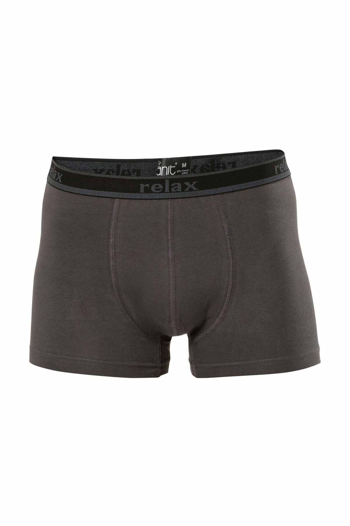 MBB ETİCARET Relax Pamuklu Esnek Erkek Boxer Füme - 1268A