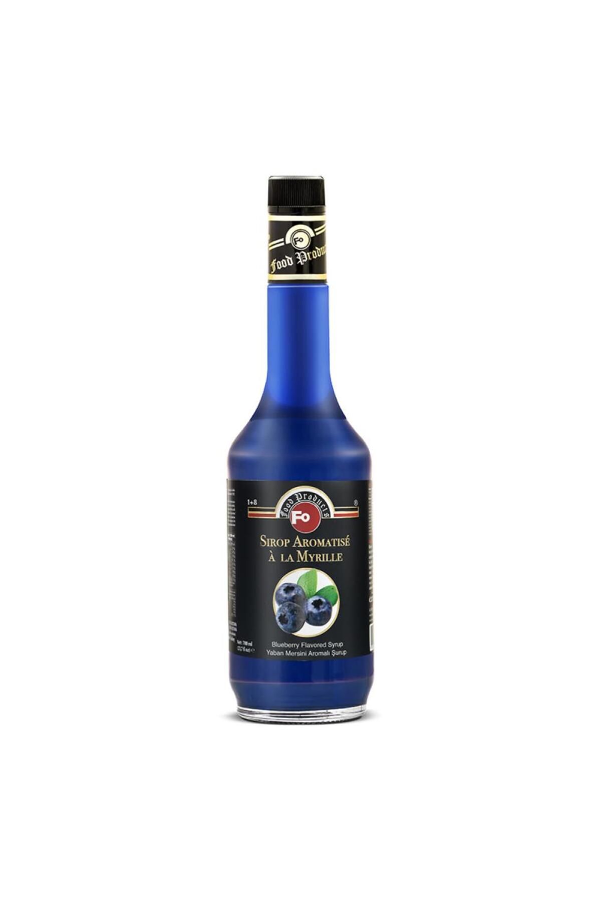 FO Yaban Mersini Aromalı Şurup 700 ml - Mavi