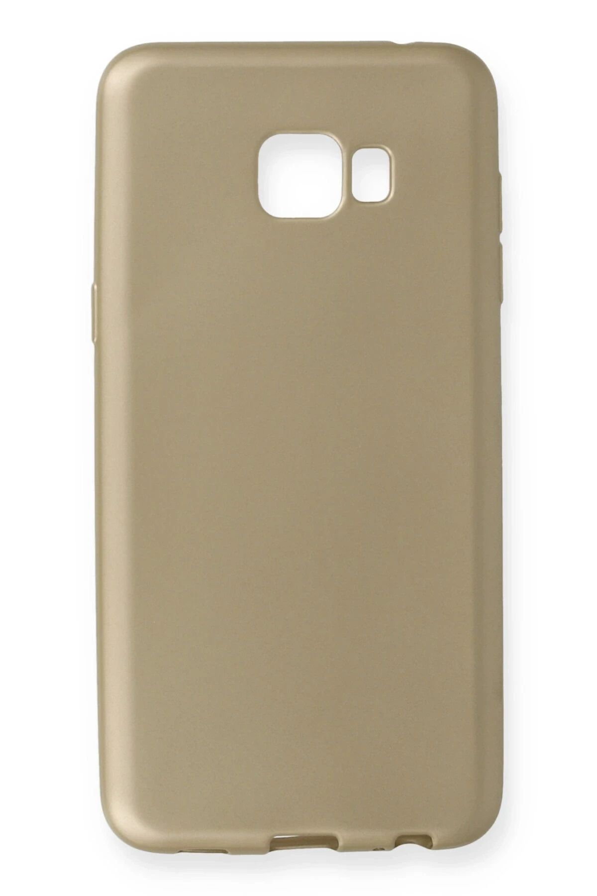 NewFace Samsung Galaxy C7 Pro Kılıf First Silikon - Gold SVLRS