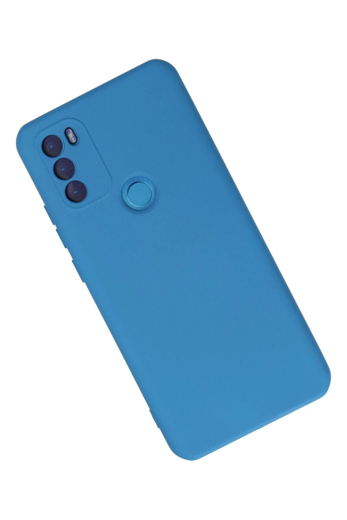 NewFace General Mobile GM 21 Plus uyumlu Kılıf Nano içi Kadife Silikon - Mavi SVLRS