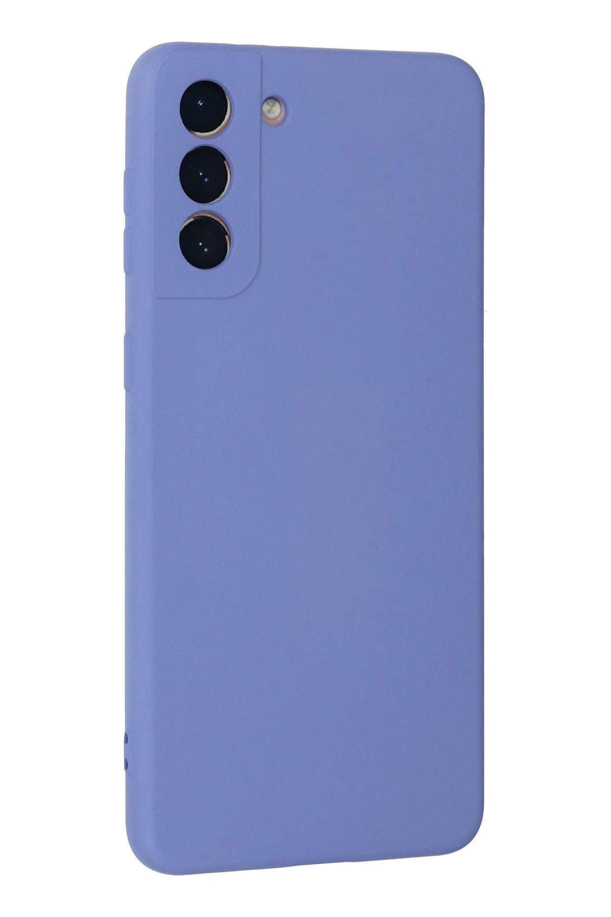 NewFace Galaxy S21 Plus Kılıf Nano içi Kadife Silikon - Lila uyumlu