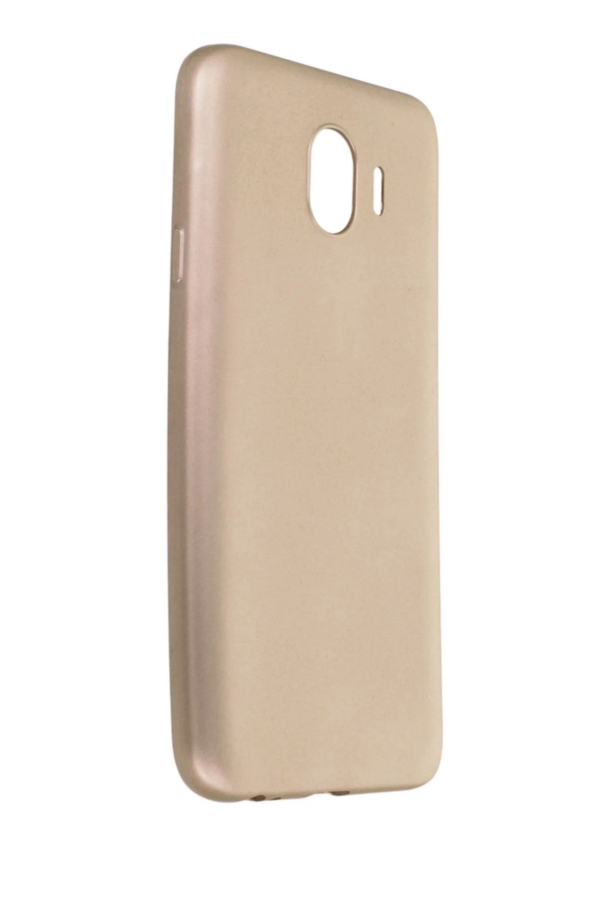 NewFace Samsung Galaxy J4 Kılıf First Silikon - Gold ALMLA