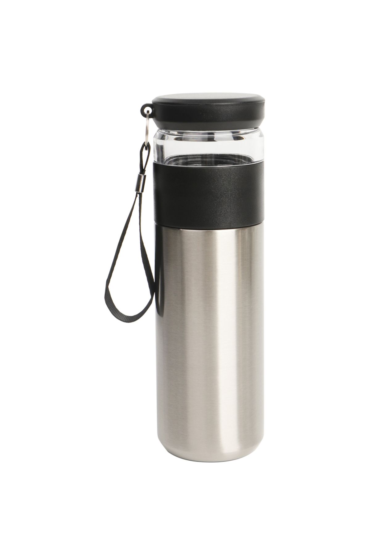 Gen Promosyon Süzgeçli Paslanmaz Çelik Termos (580 ML) - Gümüş