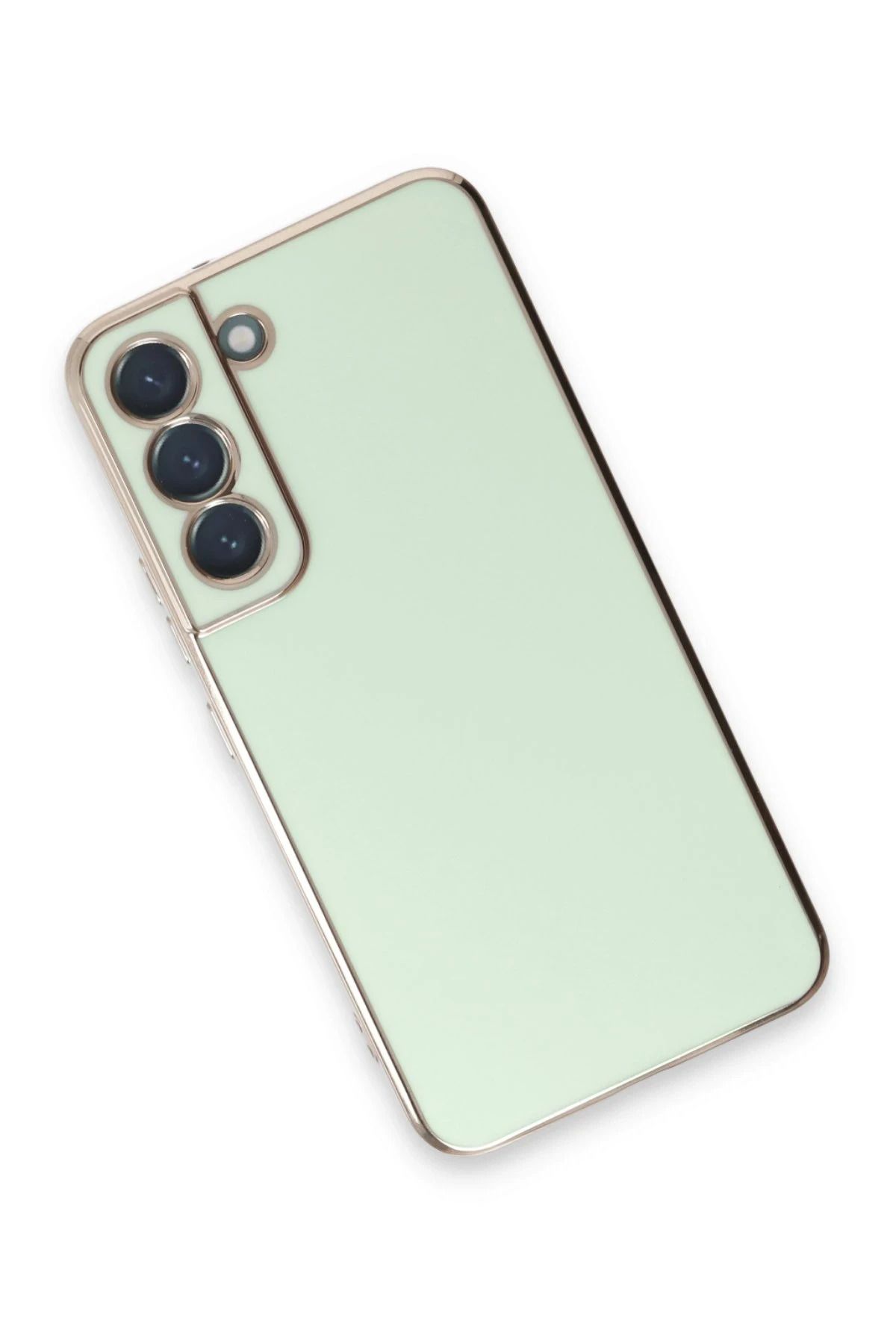 NewFace Samsung Galaxy S21 Kılıf Volet Silikon - Açık Yeşil SVLRS
