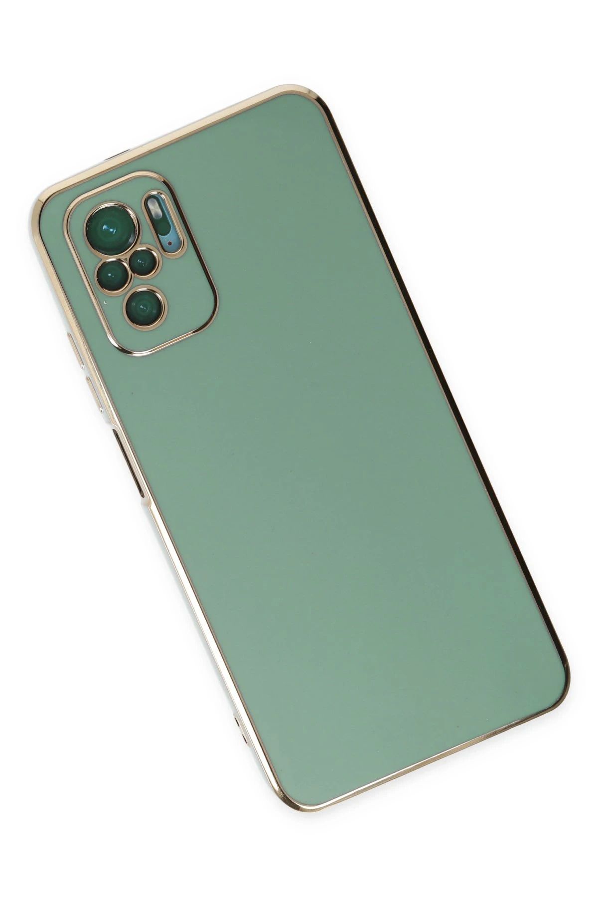 NewFace Xiaomi Redmi Note 10 Kılıf Volet Silikon - Açık Yeşil NRMSA
