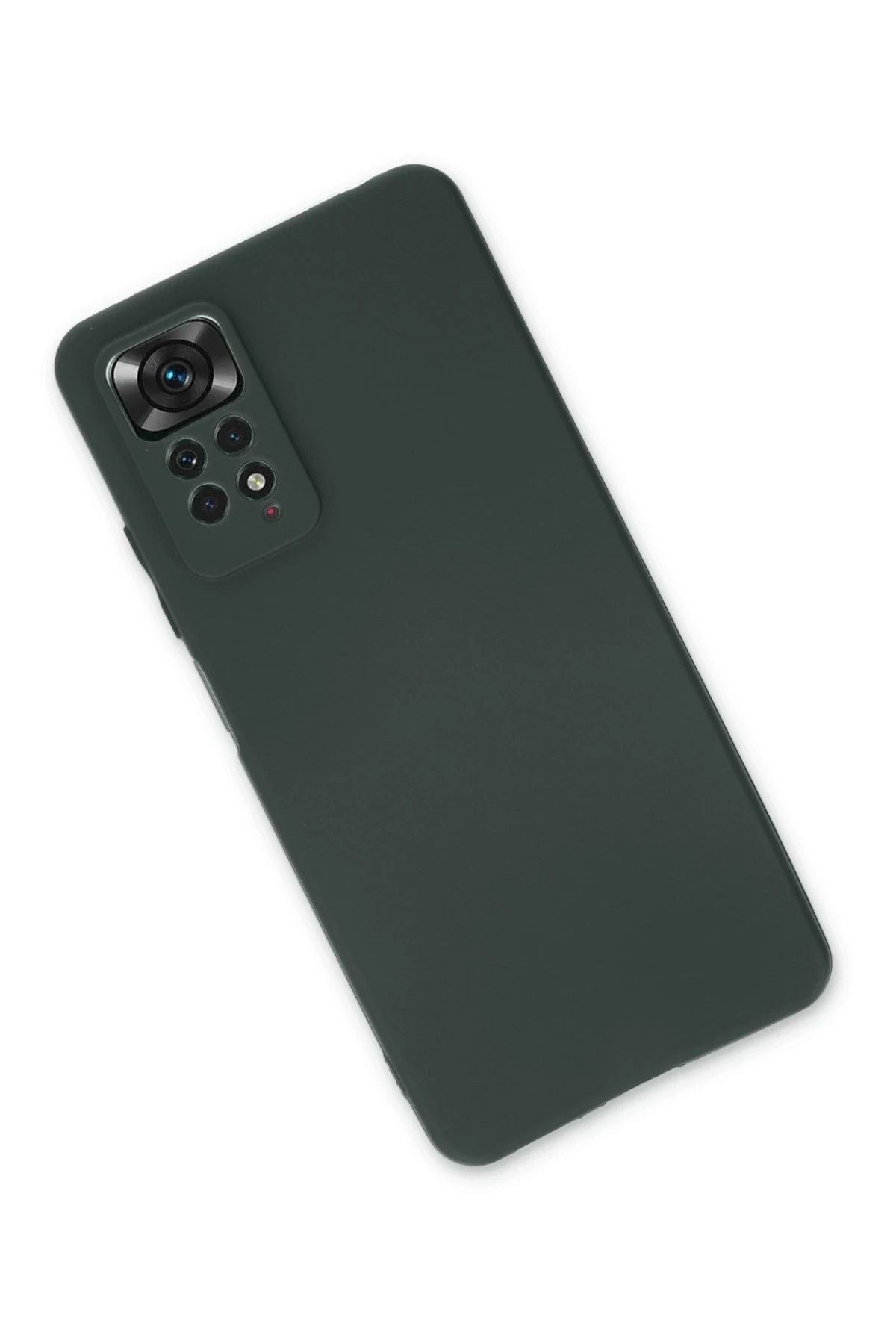 NewFace Xiaomi Redmi Note 11 Pro Kılıf First Silikon - Koyu Yeşil FLKRY