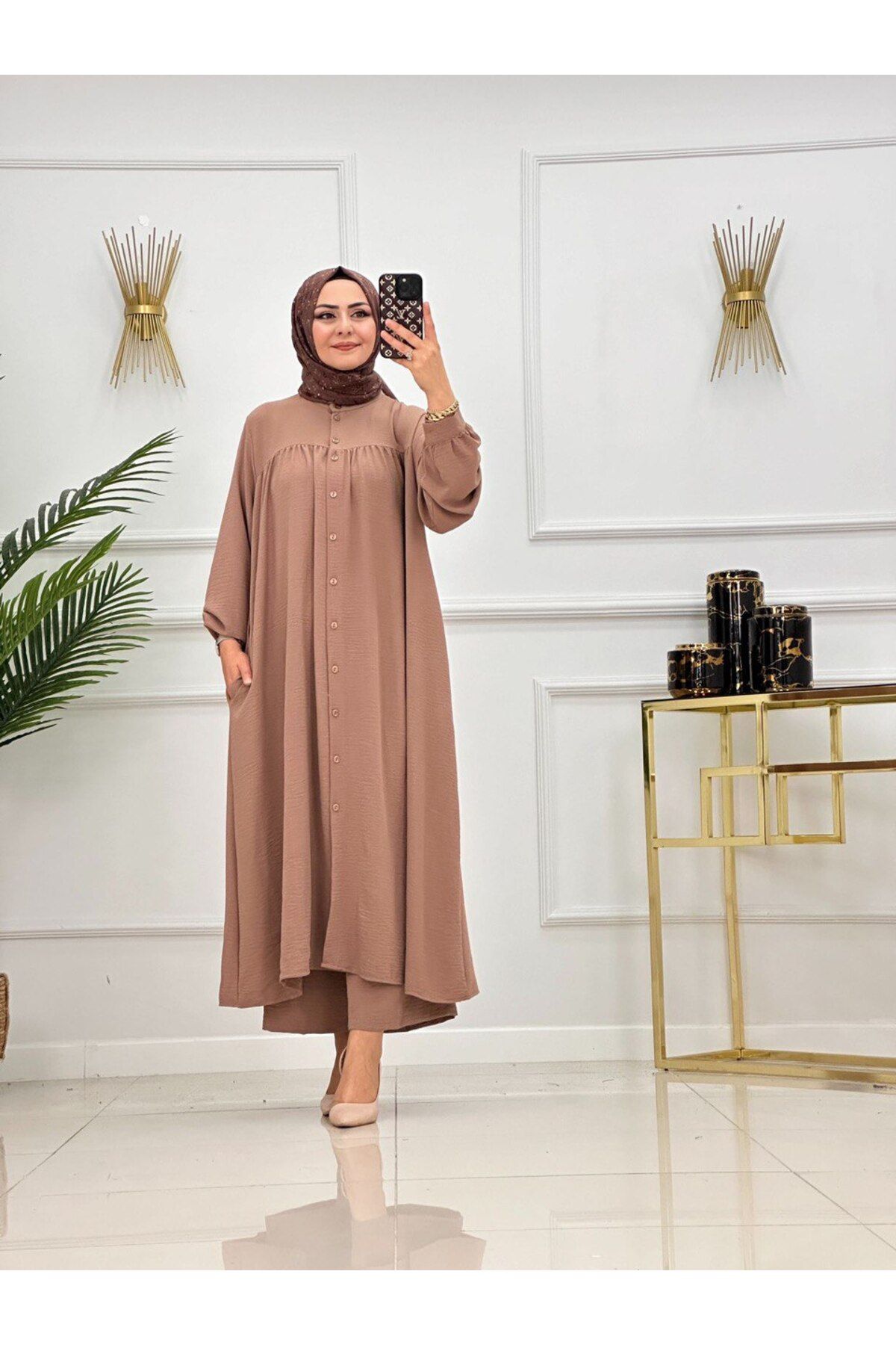 Enans Design Kadın Tesettür 2'Li takım Tunik & Pantolon