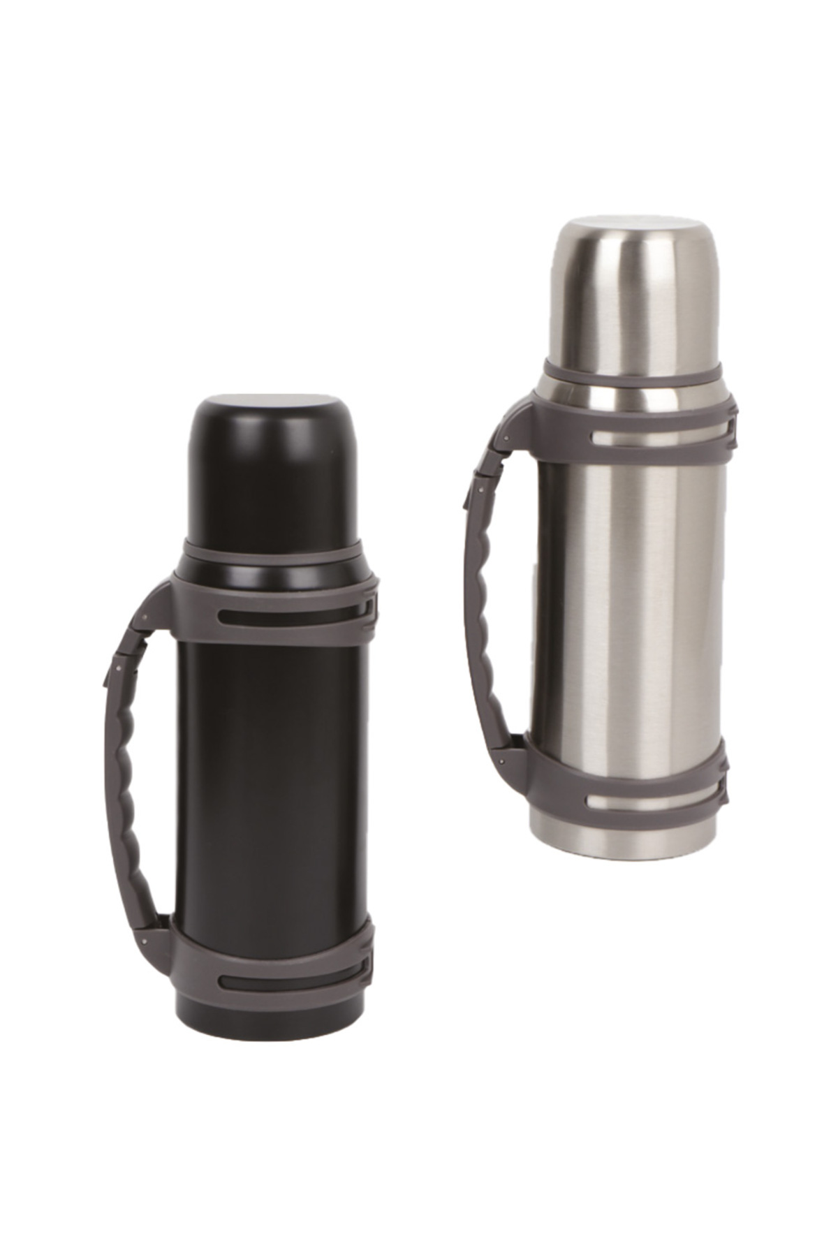 Tutacaklı Paslanmaz Çelik Termos (1300 ML) - Siyah