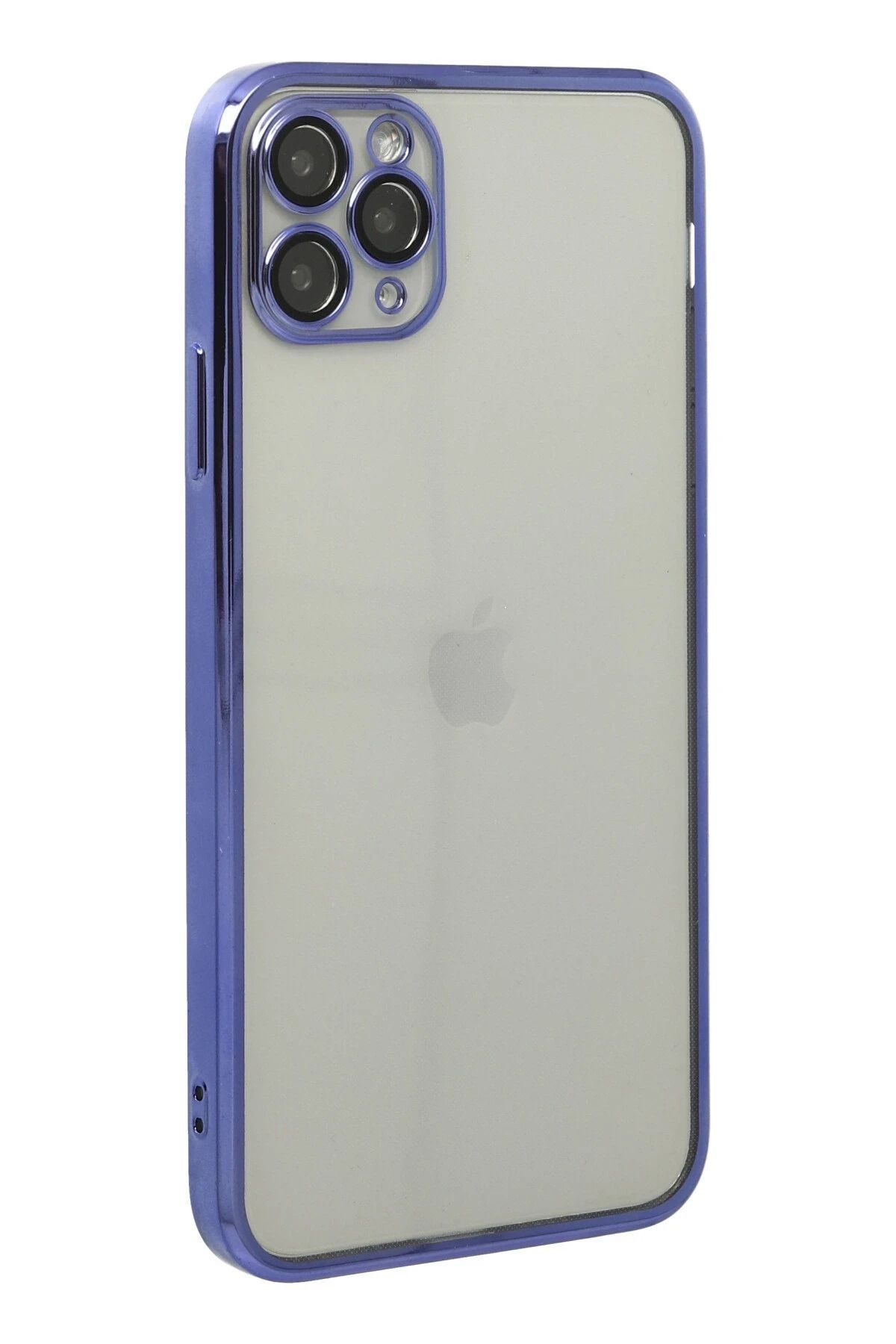 NewFace iPhone 11 Pro Kılıf Lensli Silikon - Mor SVLRS