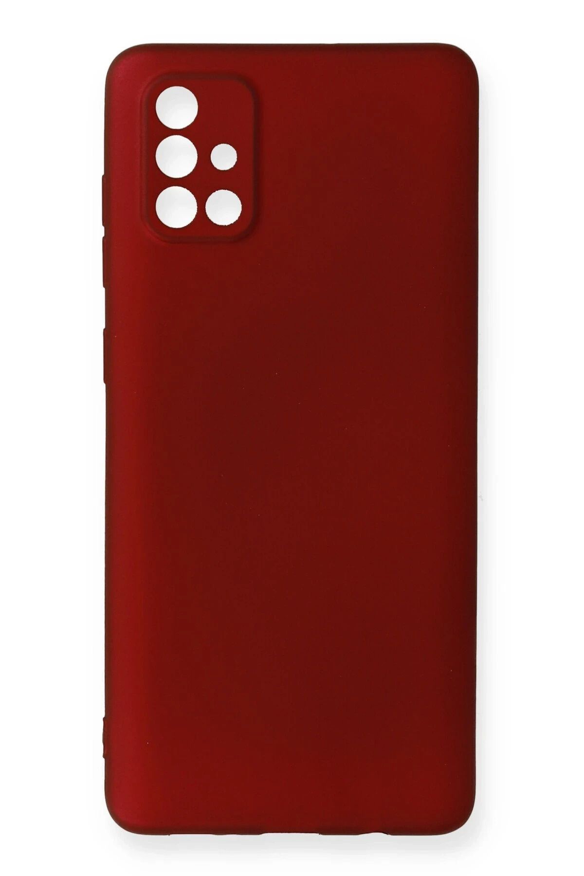 NewFace Samsung Galaxy A71 Kılıf First Silikon - Bordo NRMSA