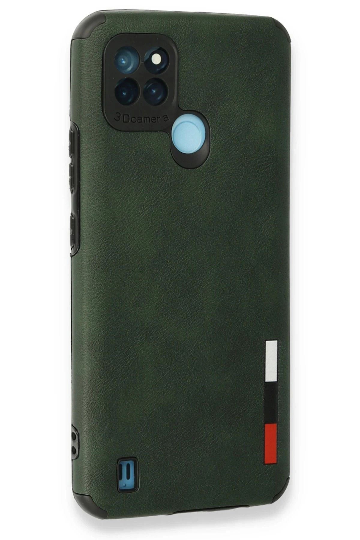NewFace Realme C25Y Kılıf Loop Deri Silikon - Yeşil WLZOR