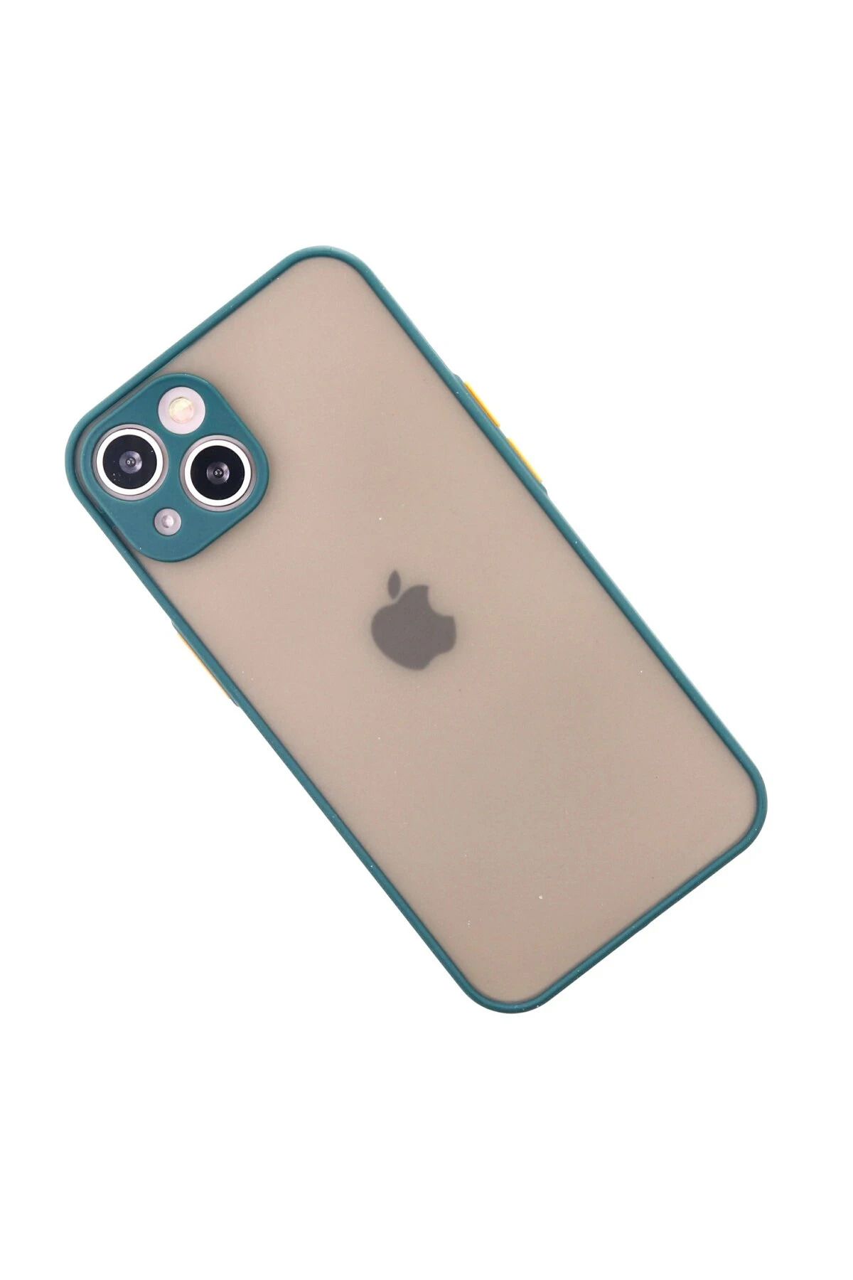 NewFace iPhone 14 Kılıf Montreal Silikon Kapak - Yeşil FLKRY