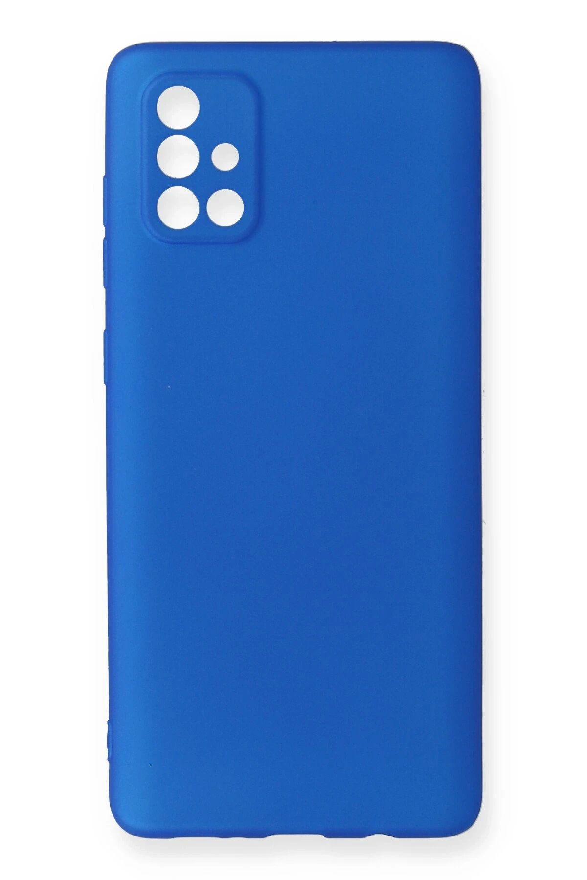 NewFace Samsung Galaxy A71 Kılıf First Silikon - Mavi NRMSA
