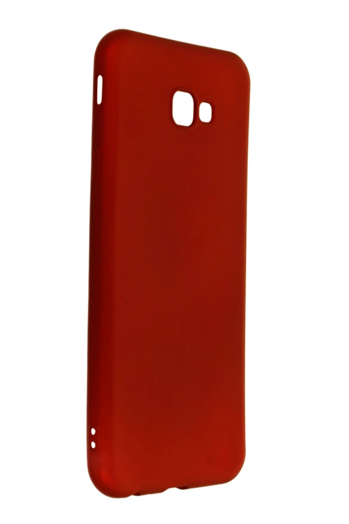 NewFace Samsung Galaxy J4 Plus Kılıf First Silikon - Bordo NRMSA
