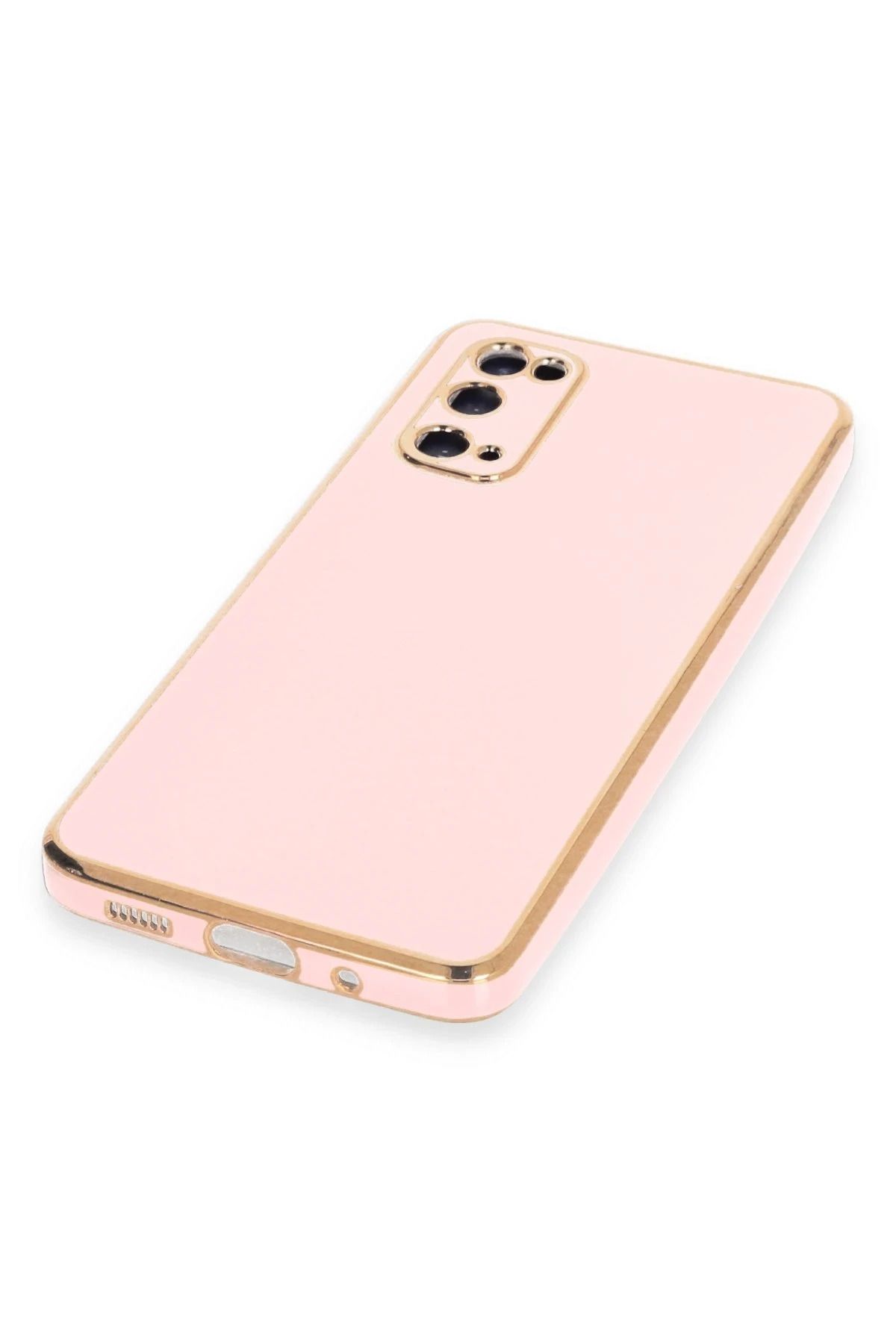 NewFace Samsung Galaxy S20 Kılıf Volet Silikon - Pembe FLKRY