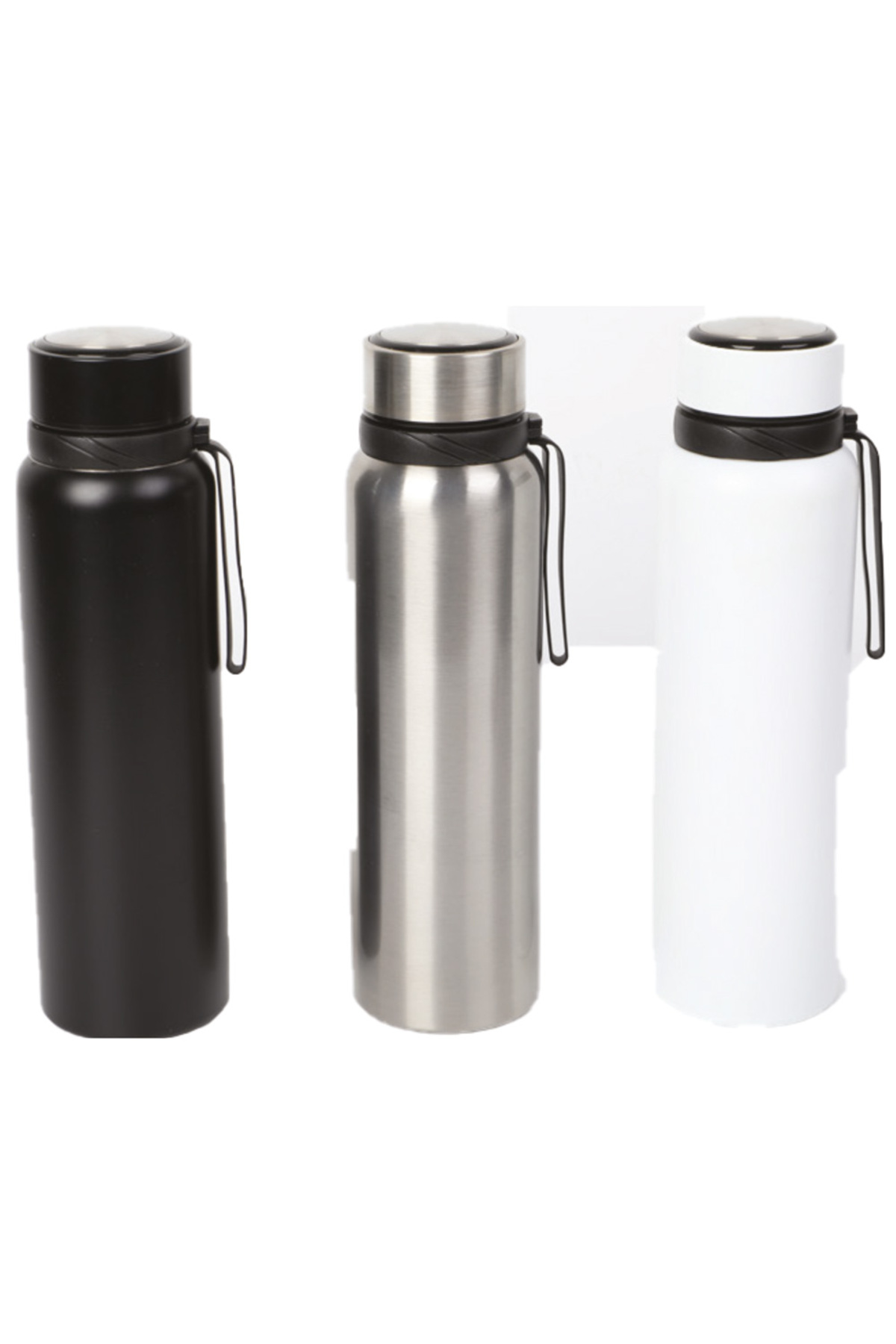 Süzgeçli Paslanmaz Çelik Termos (1000 ML) - Beyaz