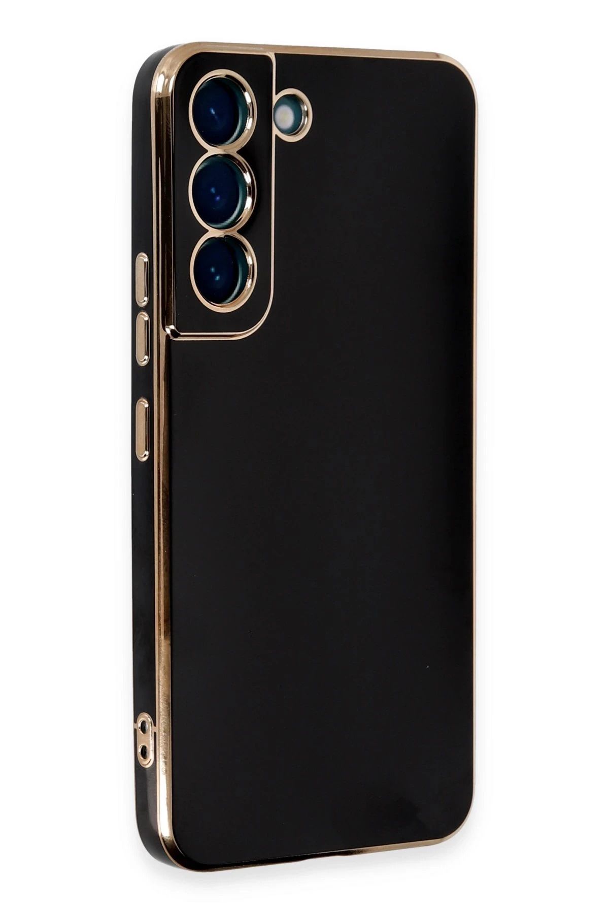 NewFace Samsung Galaxy S21 Kılıf Volet Silikon - Siyah FLKRY