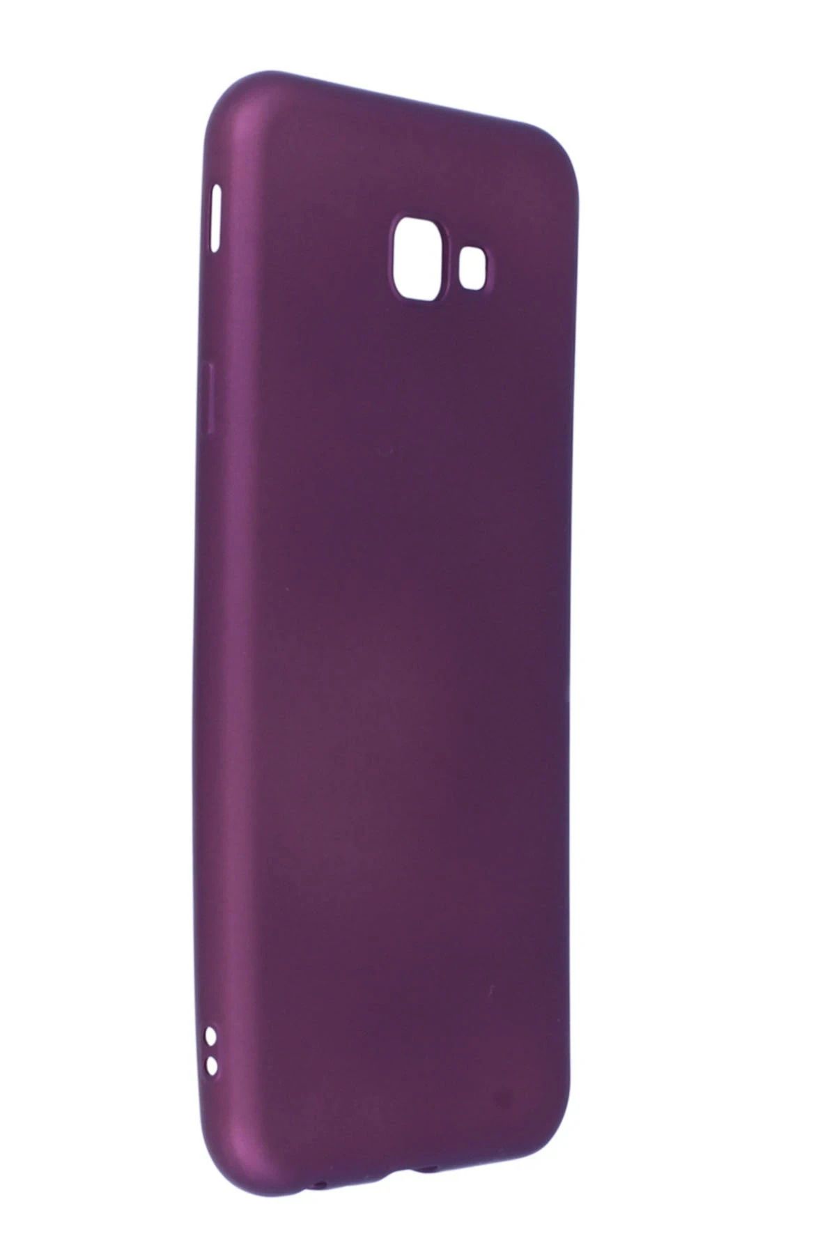 NewFace Samsung Galaxy J4 Plus Kılıf First Silikon - Mürdüm ALMLA