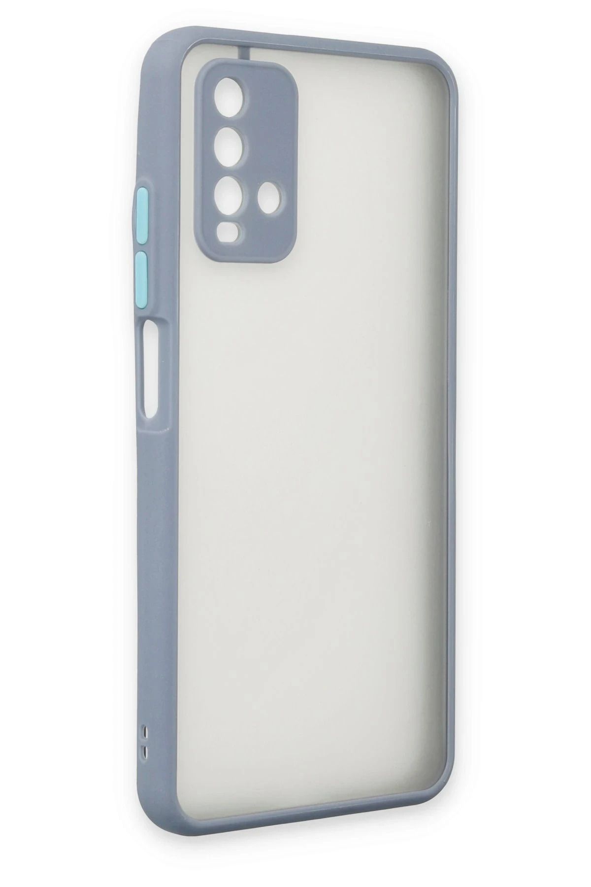 NewFace Xiaomi Redmi 9T Kılıf Montreal Silikon Kapak - Gri ALMLA