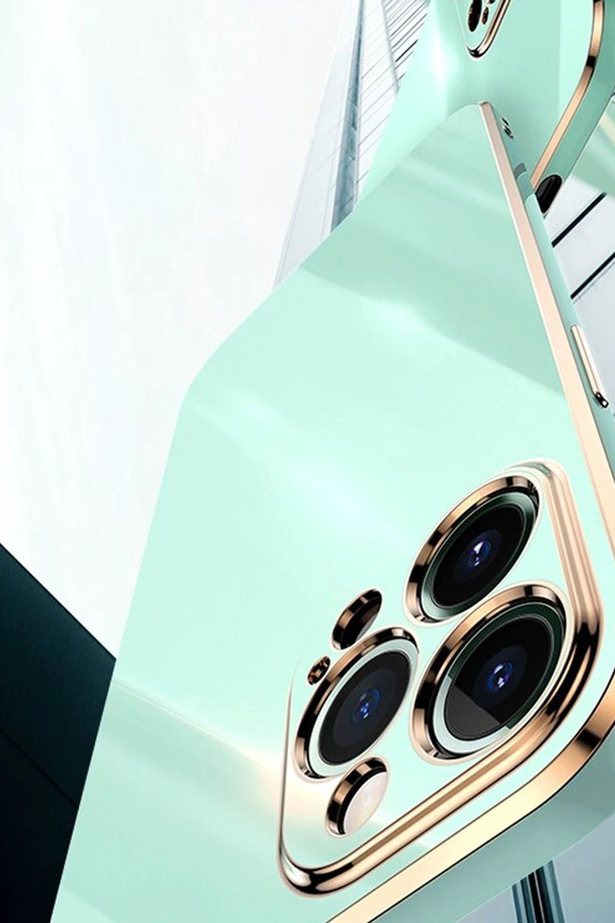 NewFace iPhone 15 Pro Kılıf Volet Silikon - Mor SVLRS