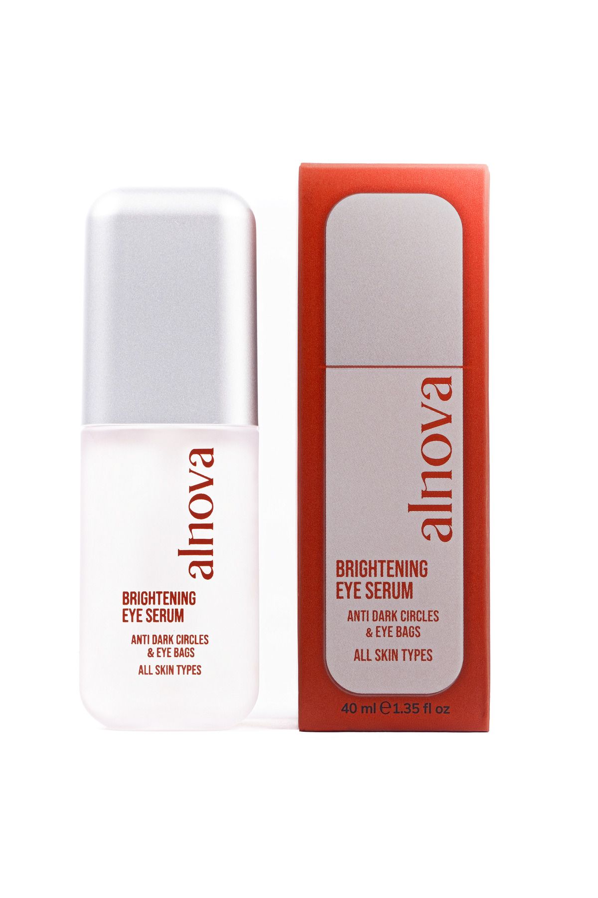 ALNOVA Niasinamid & Hyaluronik Asit İçeren Aydınlatıcı Göz Çevresi Serumu - Brightening Eye Serum