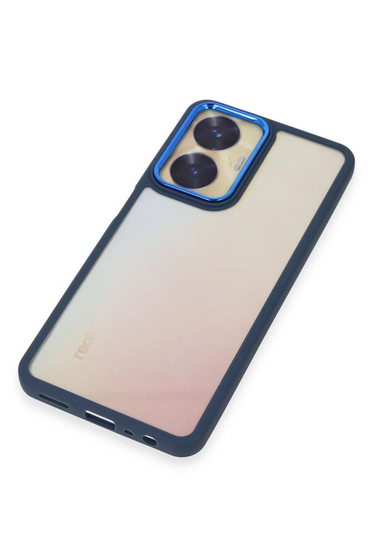 NewFace Realme C55 Kılıf Dora Kapak - Mavi GLSTD
