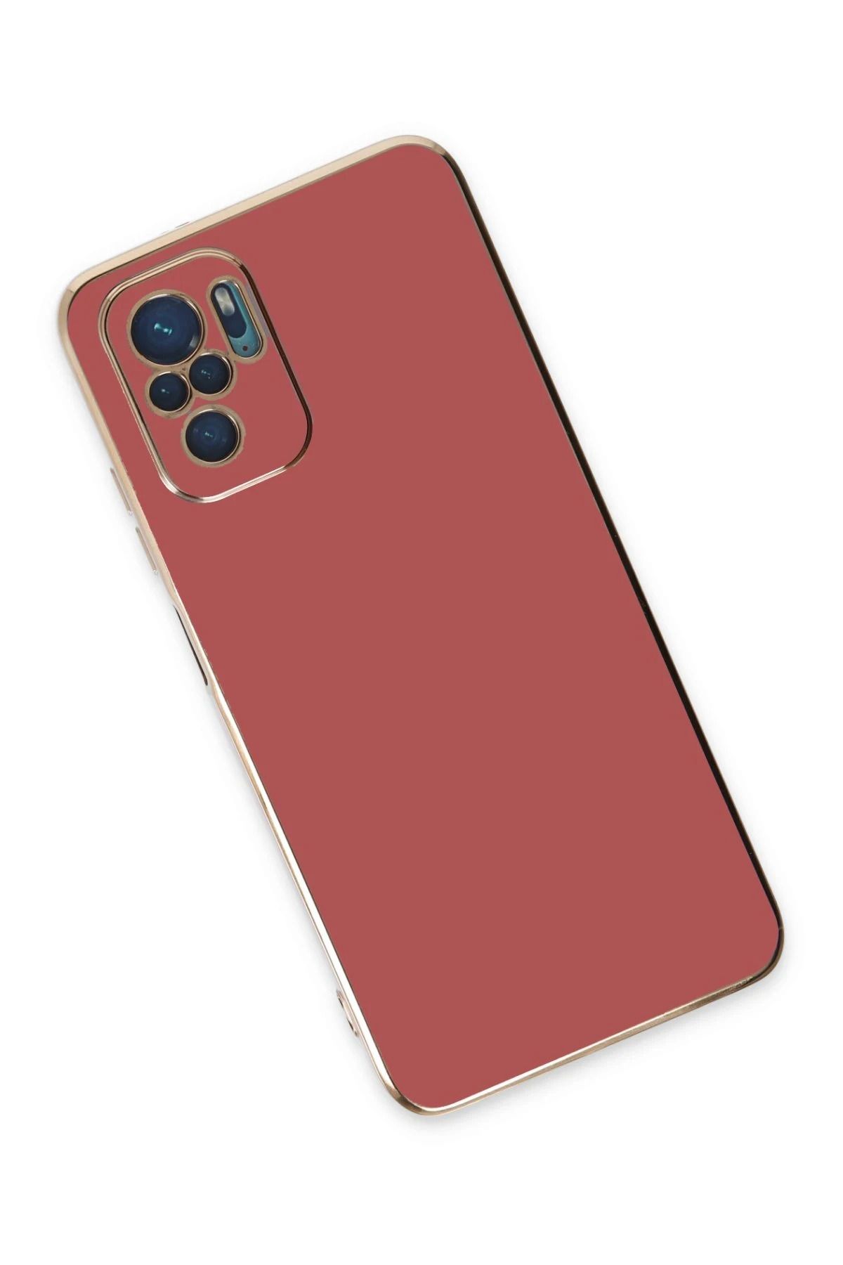 NewFace Xiaomi Redmi Note 10 Kılıf Volet Silikon - Kırmızı SVLRS