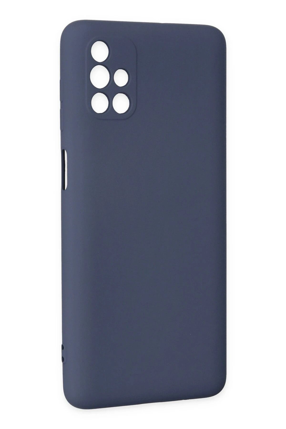 NewFace Galaxy M51 uyumlu Kılıf Nano içi Kadife Silikon - Gri SVLRS