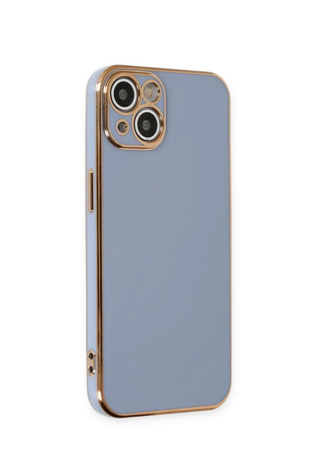 NewFace iPhone 15 Kılıf Volet Silikon - Mavi SVLRS
