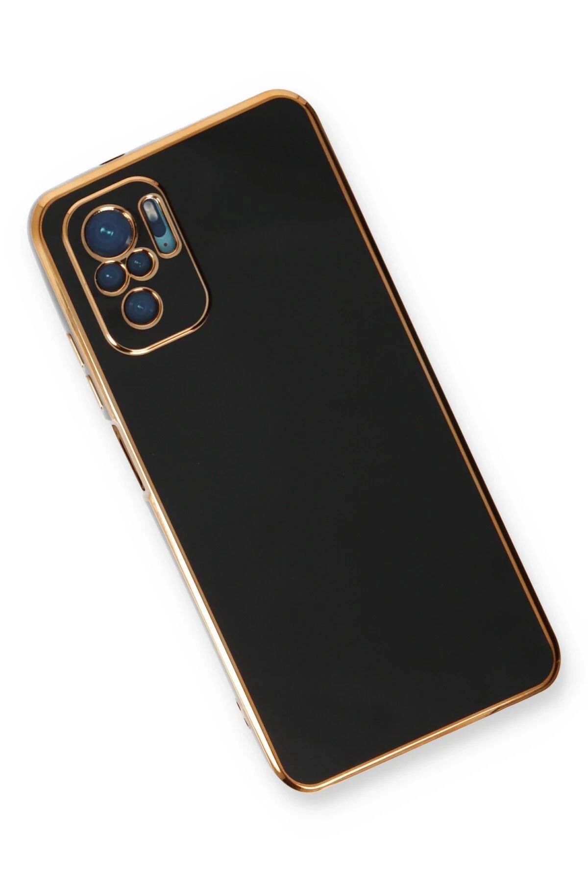 NewFace Xiaomi Redmi Note 10 Kılıf Volet Silikon - Siyah NRMSA