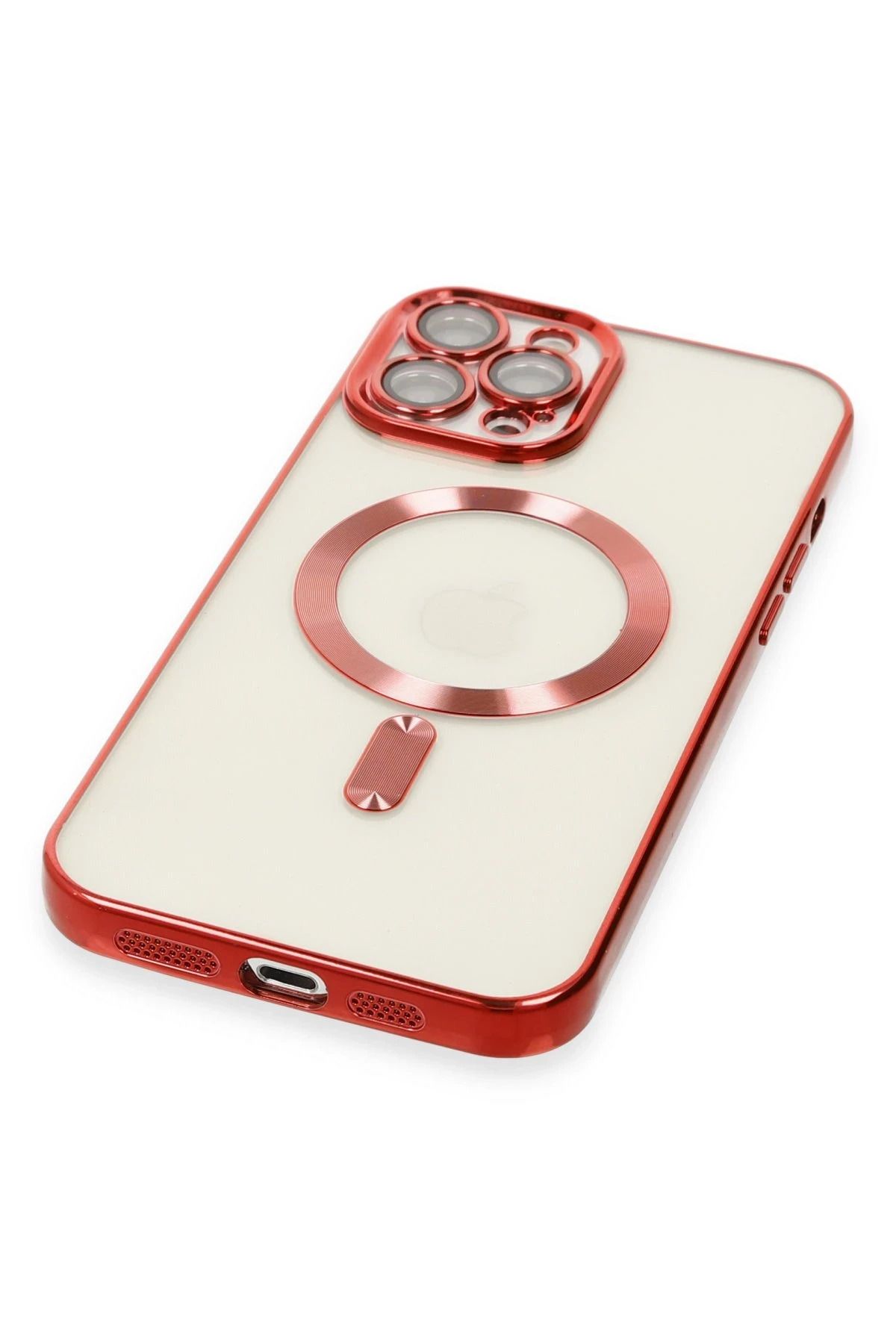 NewFace iPhone 12 Pro Max Kılıf Kross Magneticsafe Kapak - Kırmızı SVLRS