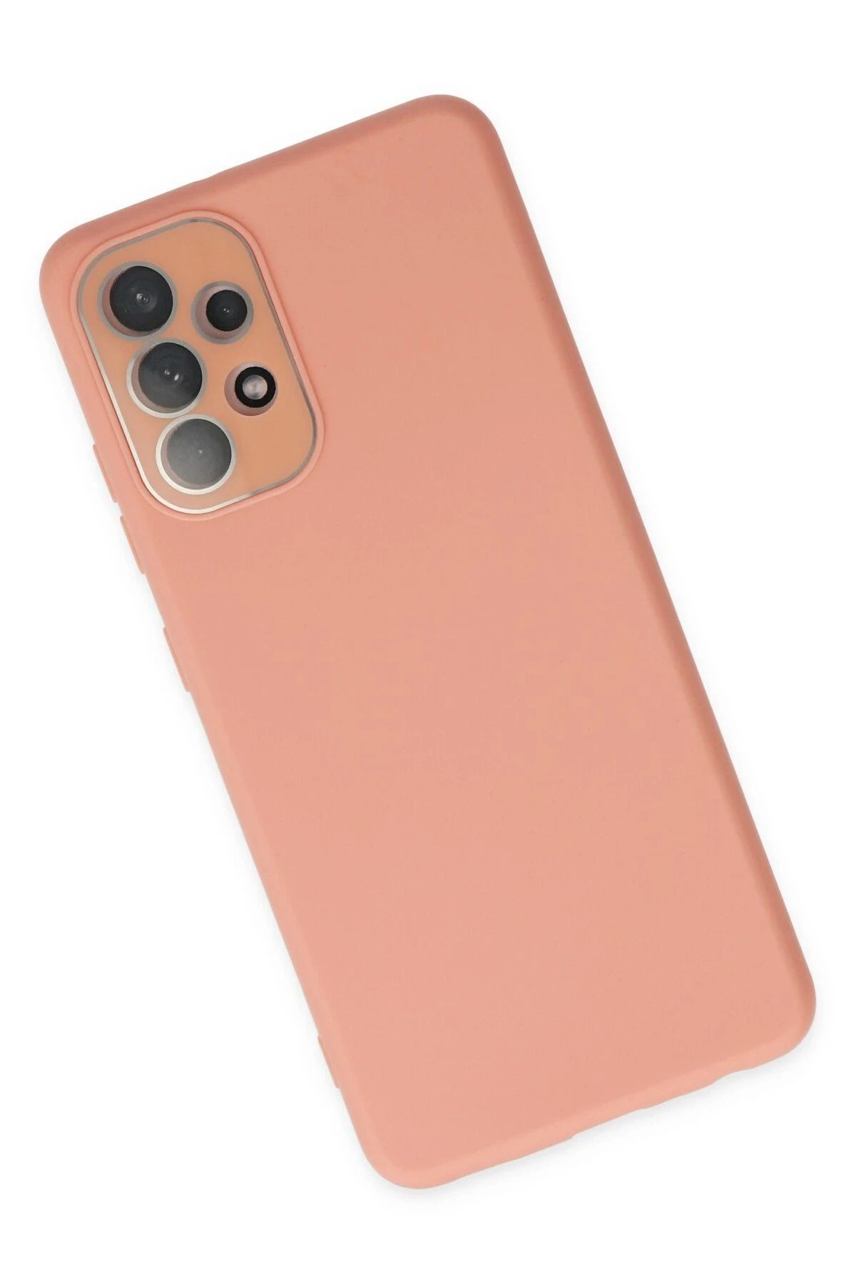 NewFace Samsung Galaxy A33 5G Kılıf Lansman Glass Kapak - Pembe WLZOR