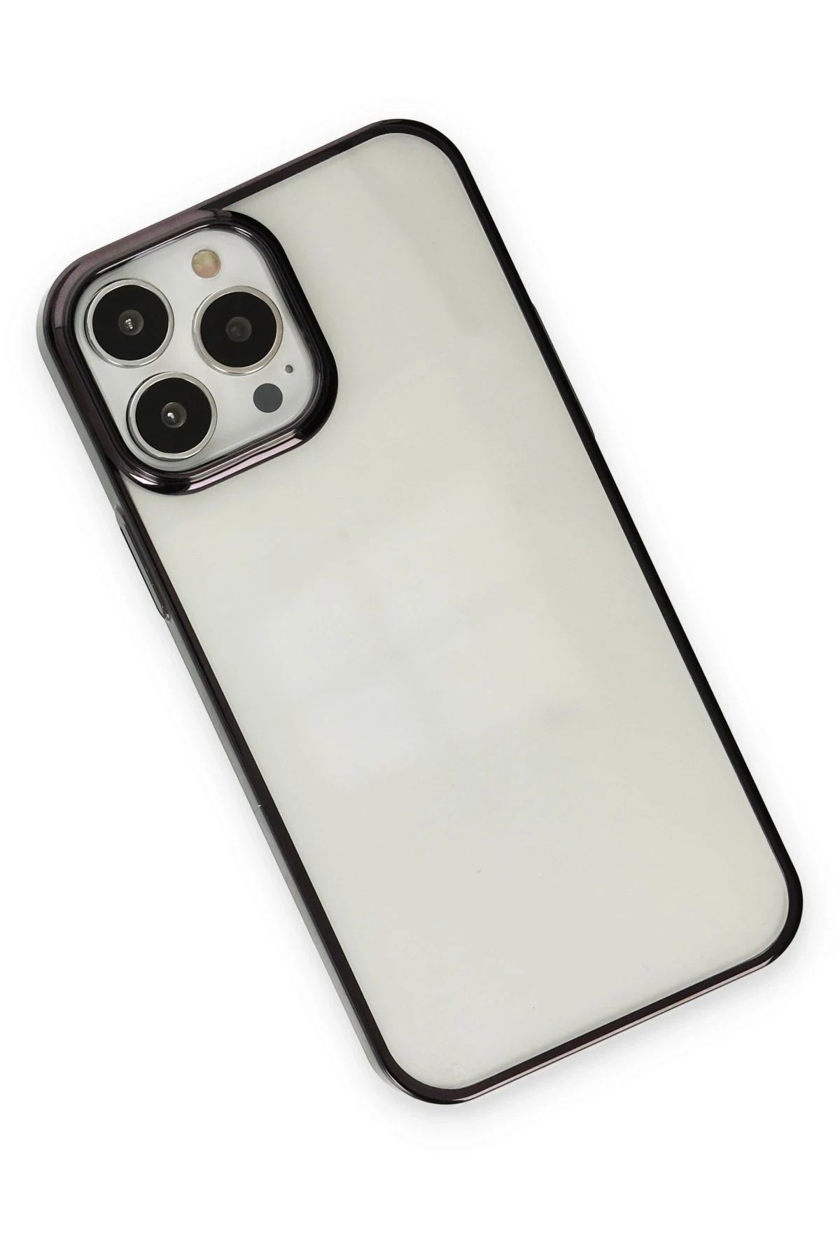 NewFace iPhone 13 Pro Kılıf Element Silikon - Siyah NRMSA