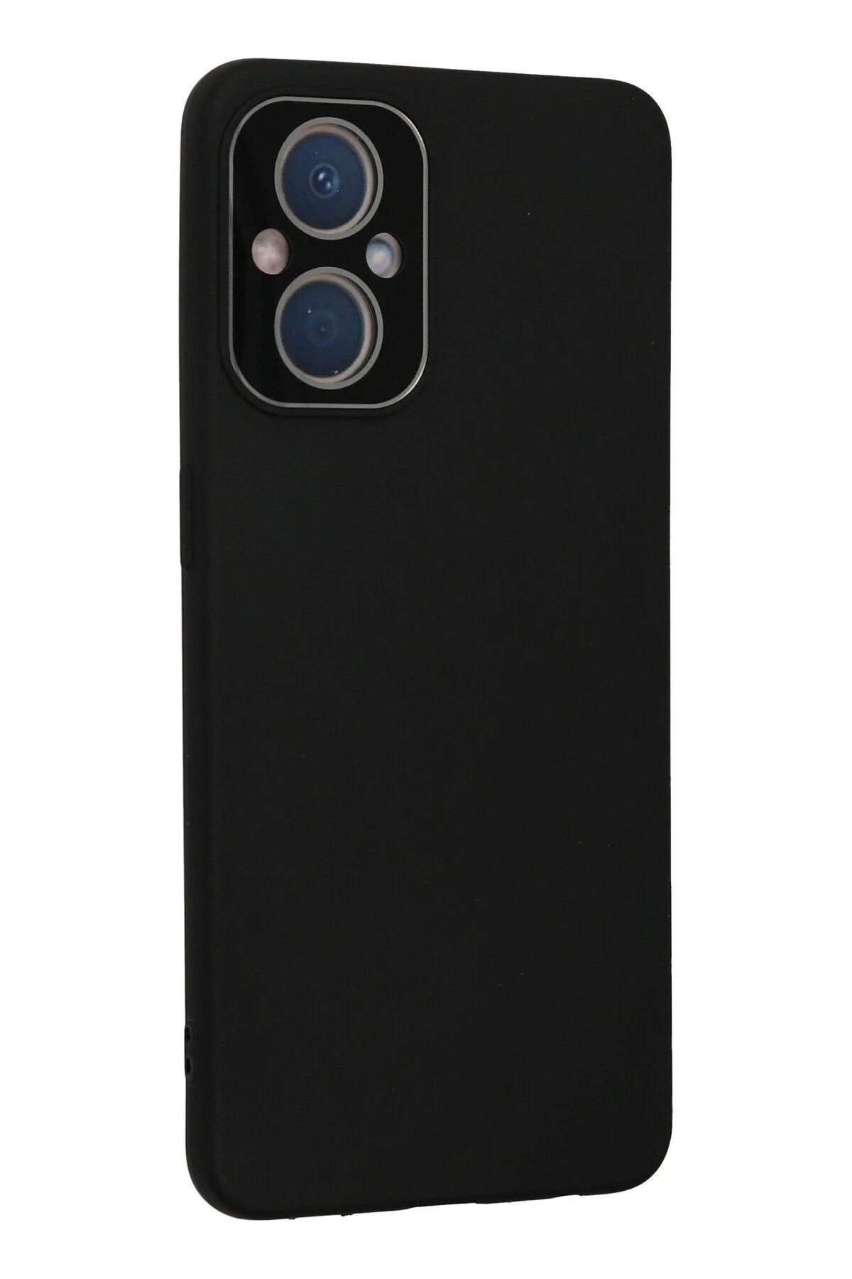 NewFace Reno 7 Lite Kılıf Lansman Glass Kapak - Siyah SVLRS